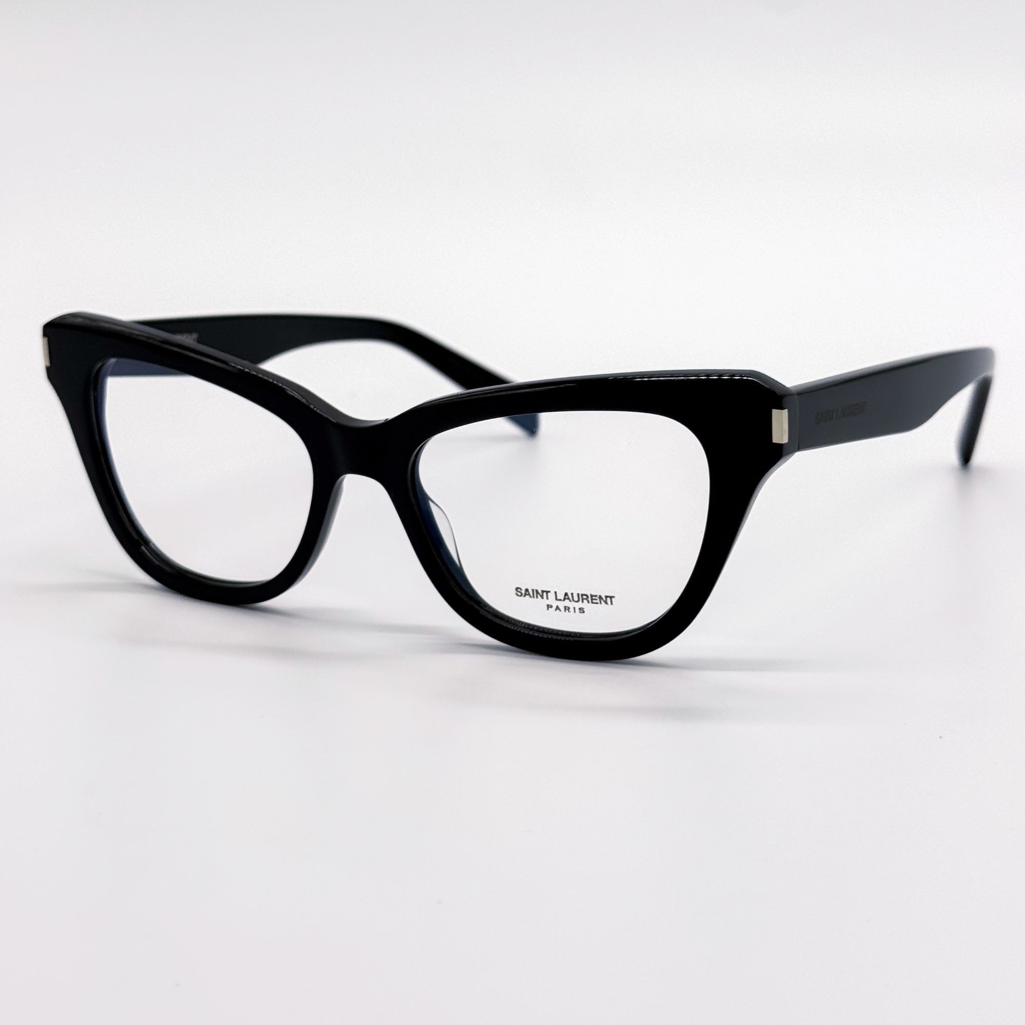 Yves Saint Laurent NEW SAINT LAURENT EYEGLASSES SL472 001 WOMEN CAT EYE BLACK E Size ONE SIZE - 3 Thumbnail