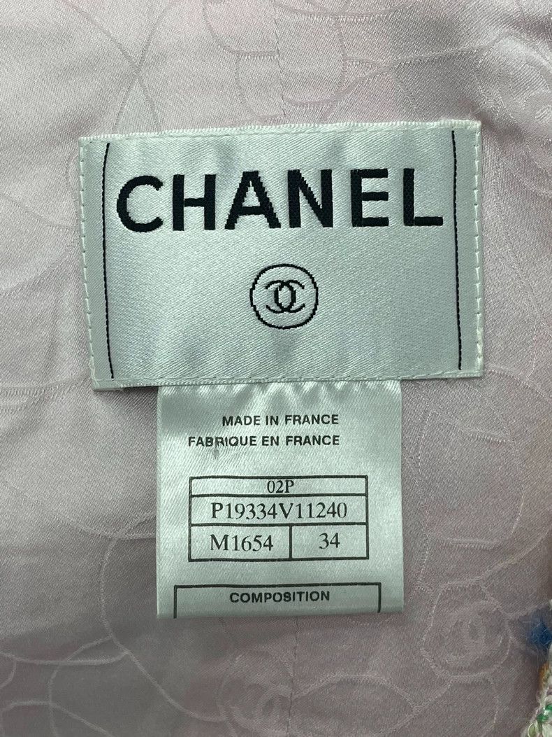 Chanel Chanel Pink chain tweed jacket Size XXS / US 00 / IT 34 - 4 Thumbnail