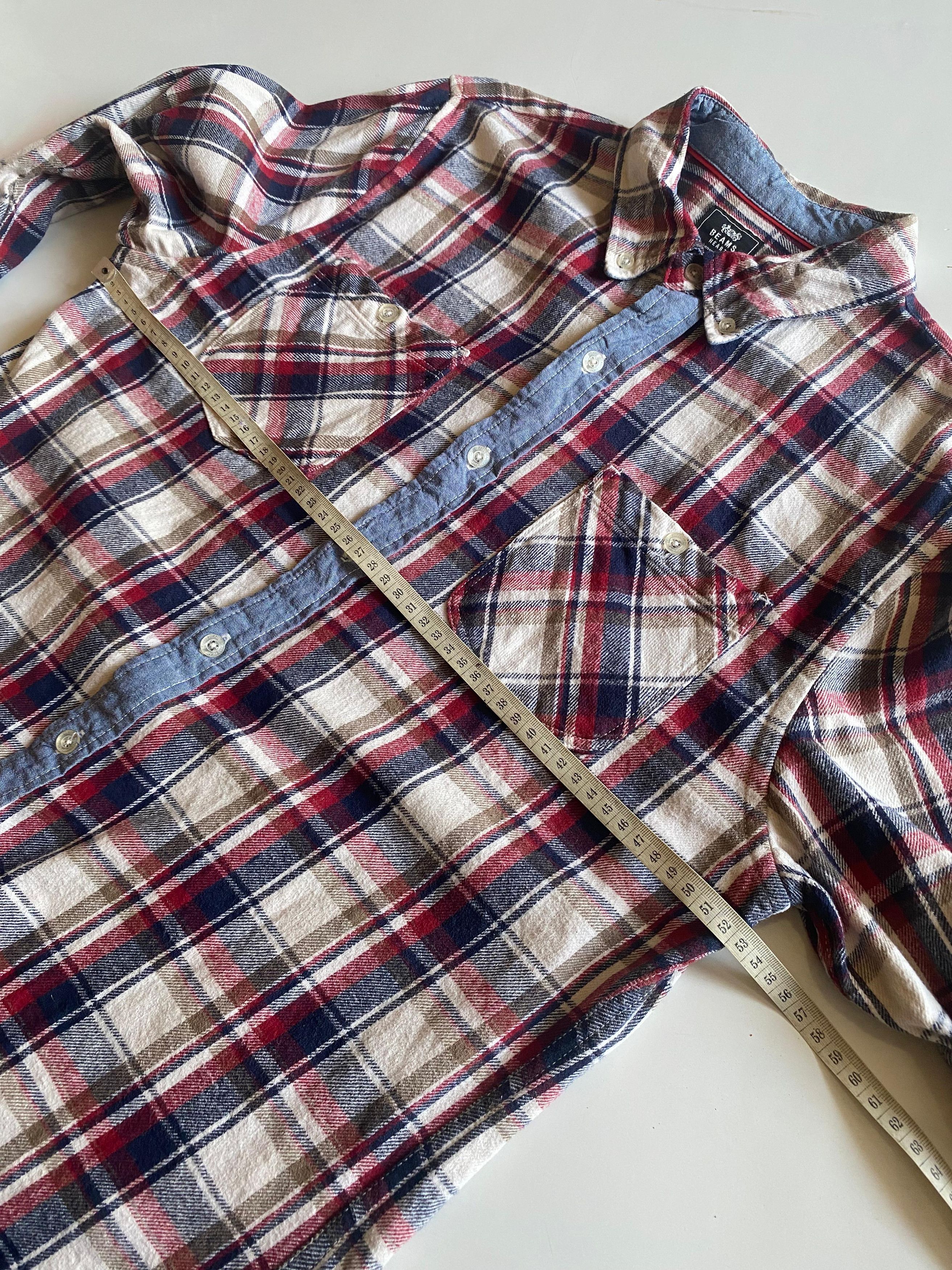 Japanese Brand Beams Flannel Shirt Size US M / EU 48-50 / 2 - 2 Thumbnail