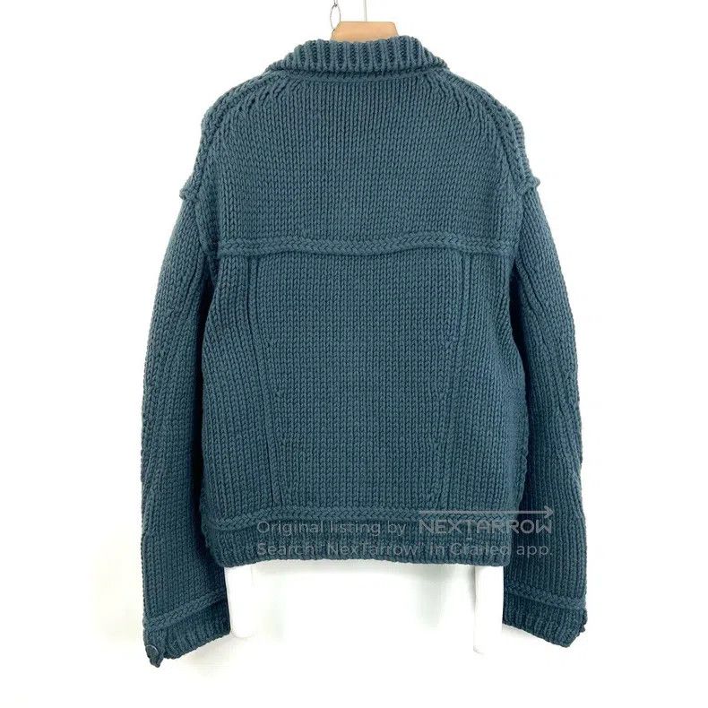 Louis Vuitton Louis Vuitton Blue knit button-down sweater jacket Size US M / EU 48-50 / 2 - 2 Thumbnail