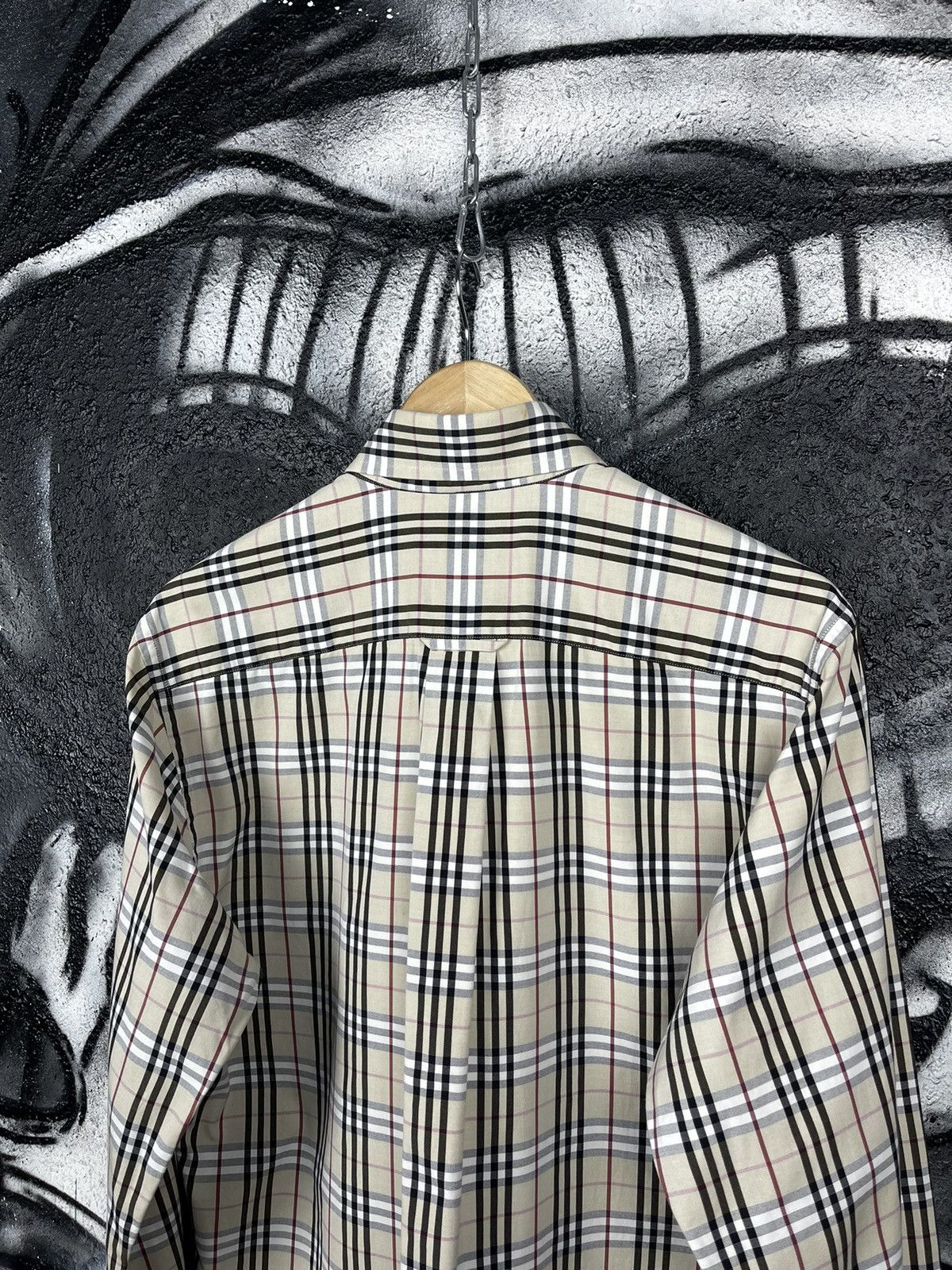 Burberry × Vintage Burberry London Nova Check Button Up Shirt Men’s Size US L / EU 52-54 / 3 - 9 Thumbnail