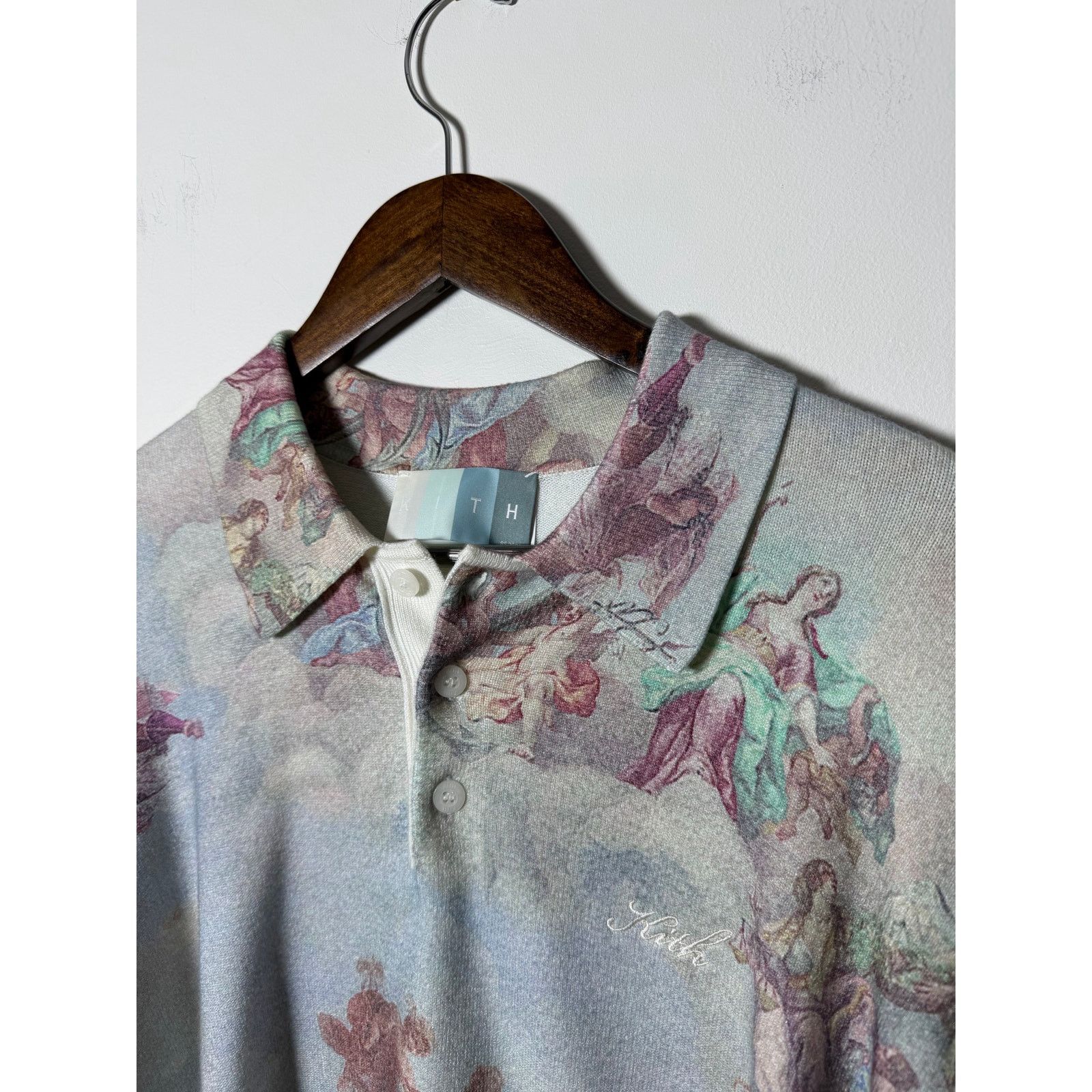 Kith Kith Harmon Pullover Angelic Print 'Sandrift' Size US M / EU 48-50 / 2 - 1 Thumbnail