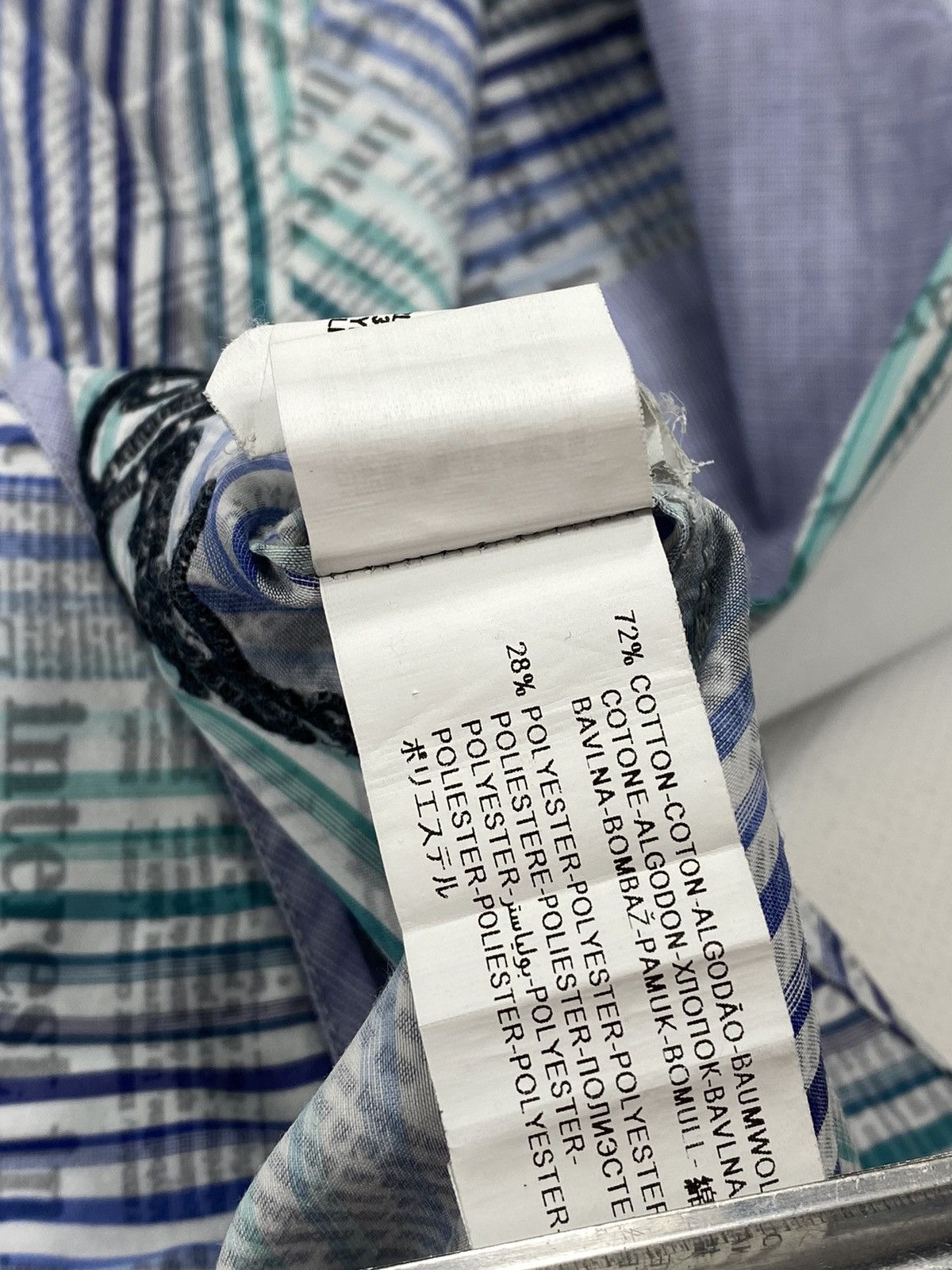 Desigual 🔥LASTDROP🔥 Newspaper Gazette Galliano Style Striped Shirt Size US S / EU 44-46 / 1 - 12 Thumbnail