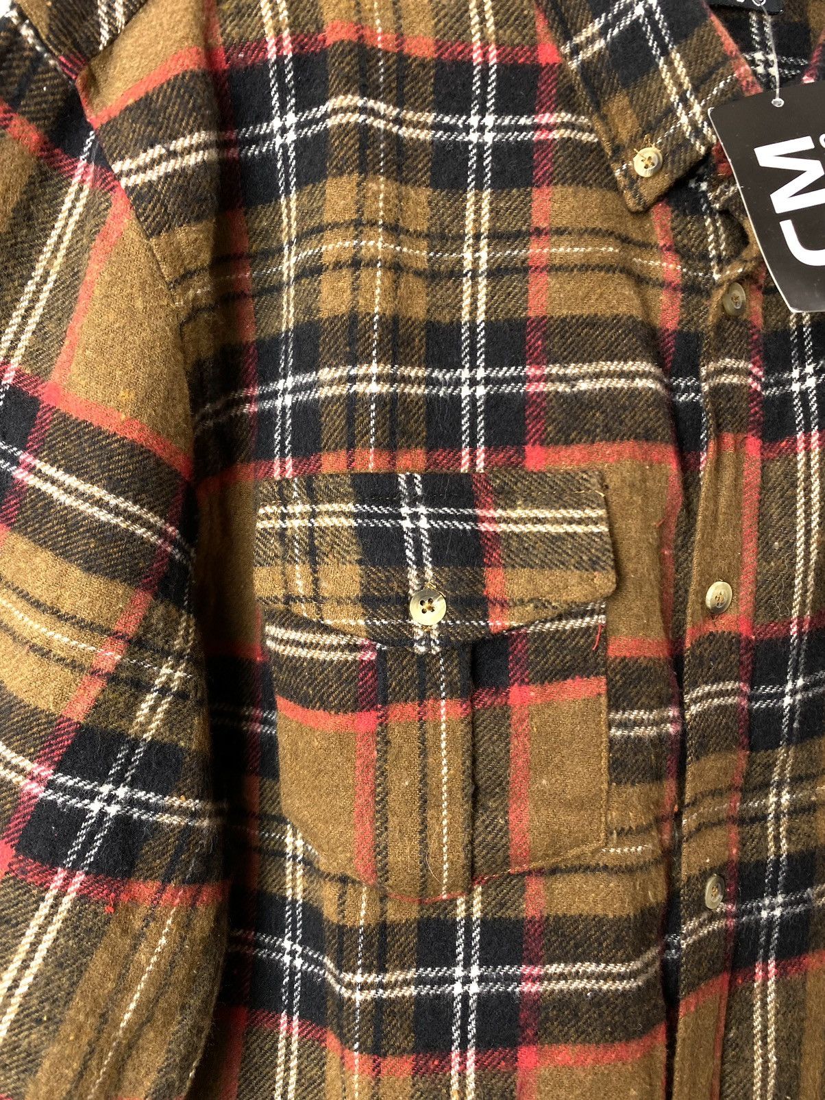 Rap Tees Design Travis Scott Brown Flannel Plaid Shirt Checkered Hype Size US L / EU 52-54 / 3 - 3 Thumbnail