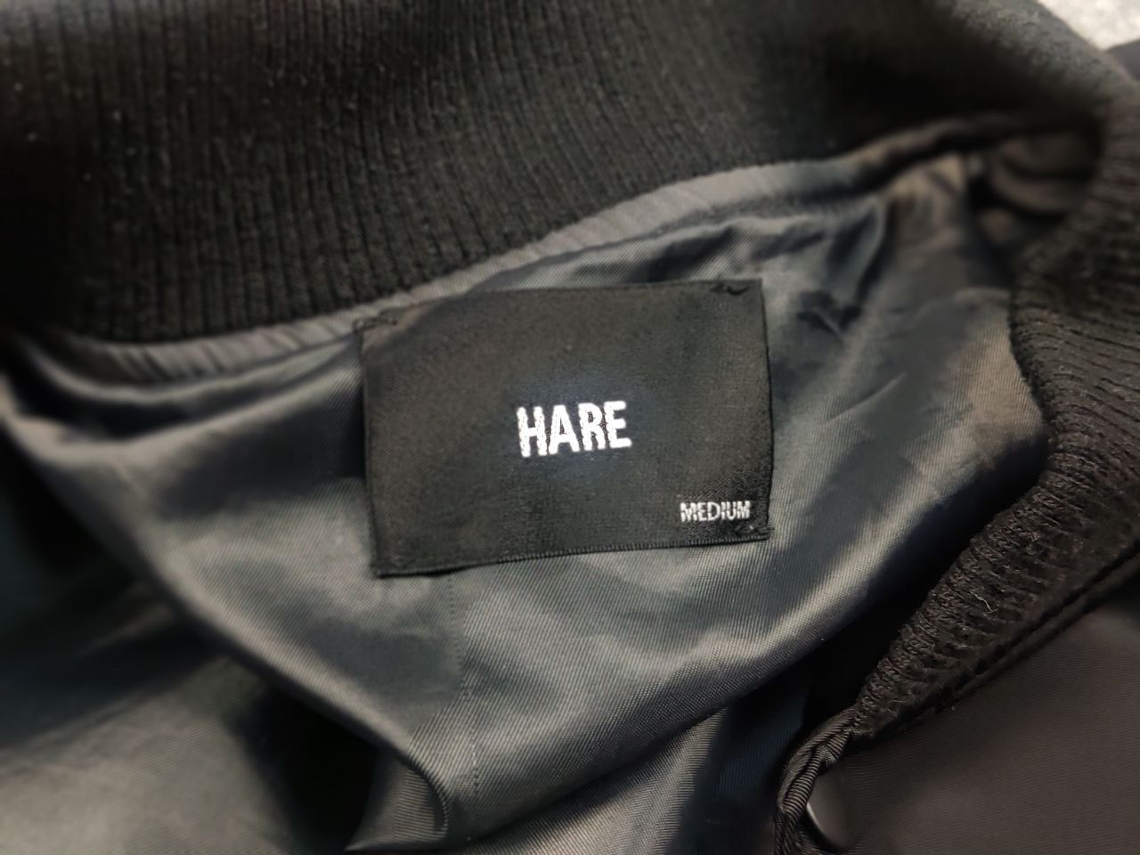 HARE Hare Japan Bomber Flight Minimalistic black Jacket Vintage Size US M / EU 48-50 / 2 - 12 Thumbnail