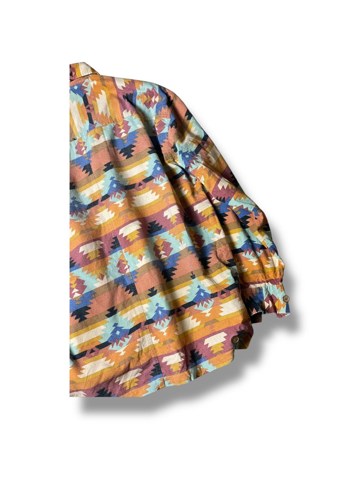 Japanese Brand × Vintage Japanese Brand Unique Abstract Button Up Shirt (93) Size US S / EU 44-46 / 1 - 8 Thumbnail