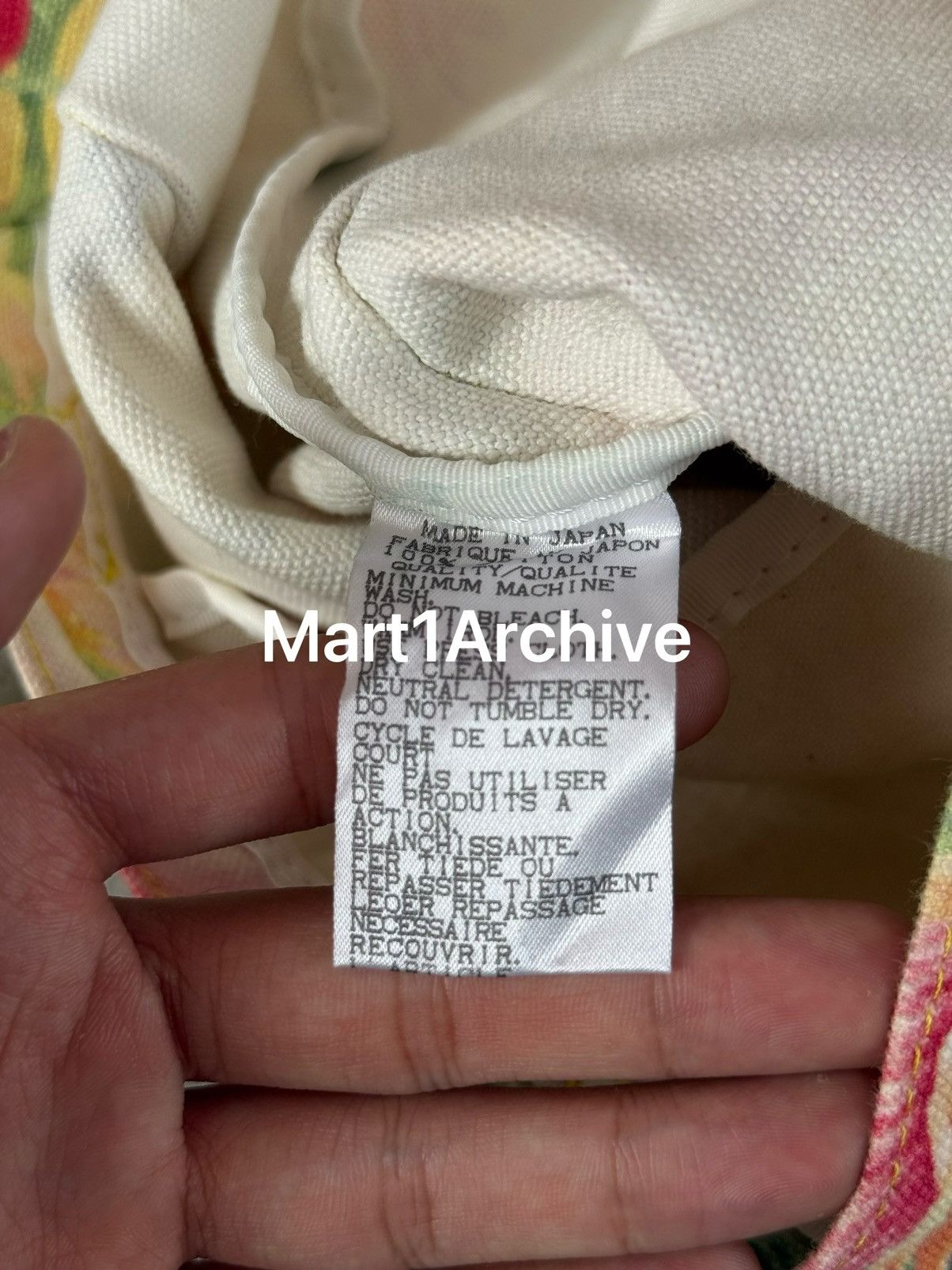 Issey Miyake Issey Miyake Pleats Please 98AW Peach & Lucky Doll Tote Bag Size ONE SIZE - 9 Thumbnail