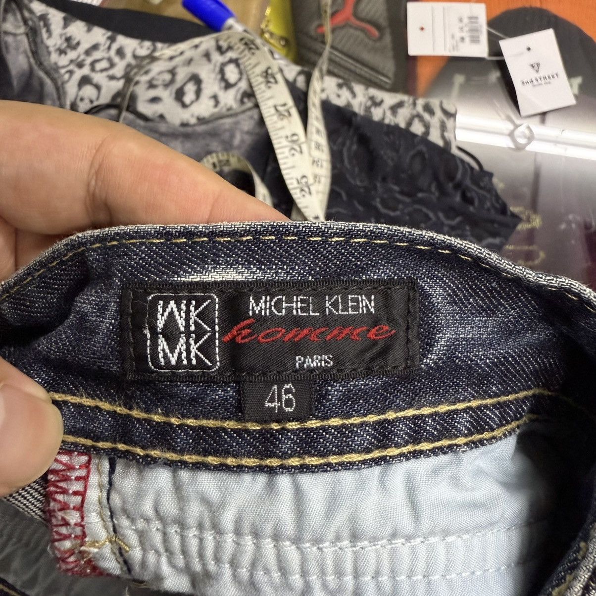 Michel Klein 2000s Mk.Michel Klein Homme Buckle Back Punk Panel Jeans Size US 30 / EU 46 - 12 Thumbnail