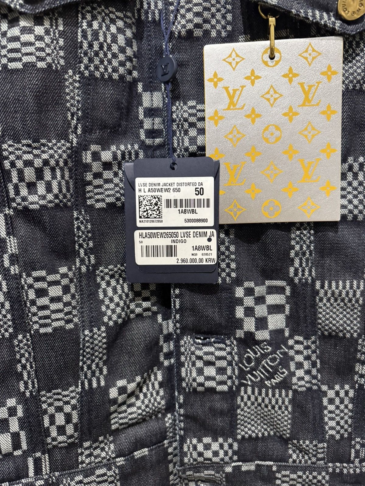 Louis Vuitton Louis Vuitton Virgil Abloh Distorted Damier Denim Jacket NEW Size US M / EU 48-50 / 2 - 8 Thumbnail