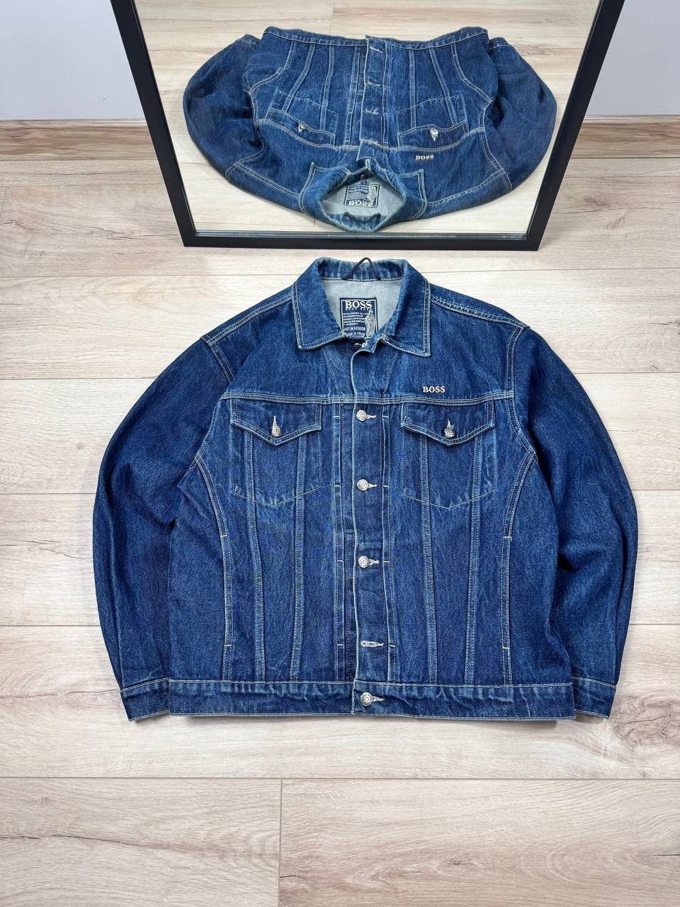 Vintage Hugo Boss 80 / 90s Denim Jacket Size L
