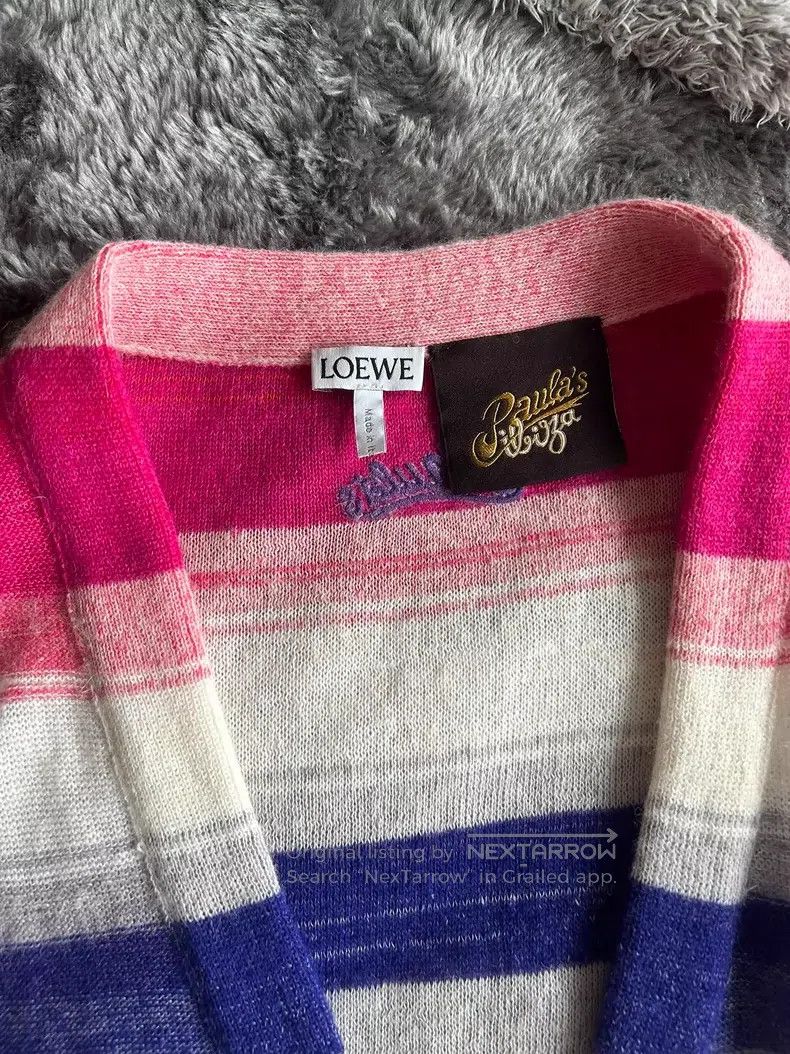 Loewe Loewe Color gradient striped cardigan mohair cardigan Size M / US 6-8 / IT 42-44 - 1 Thumbnail