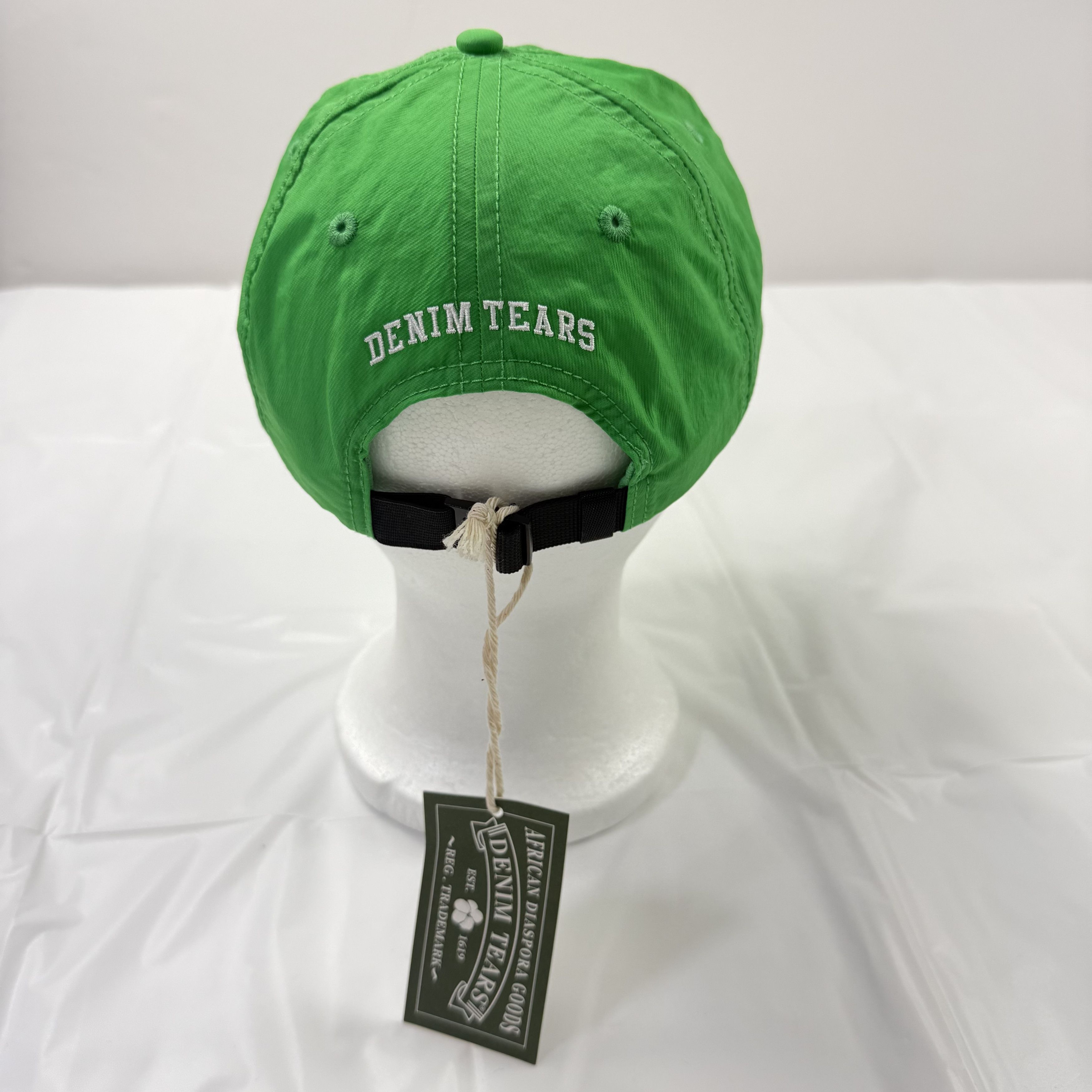 DENIM TEARS Denim Tears Green 212 Zip Code Cap Nylon Adjustable Hat Size ONE SIZE - 4 Thumbnail