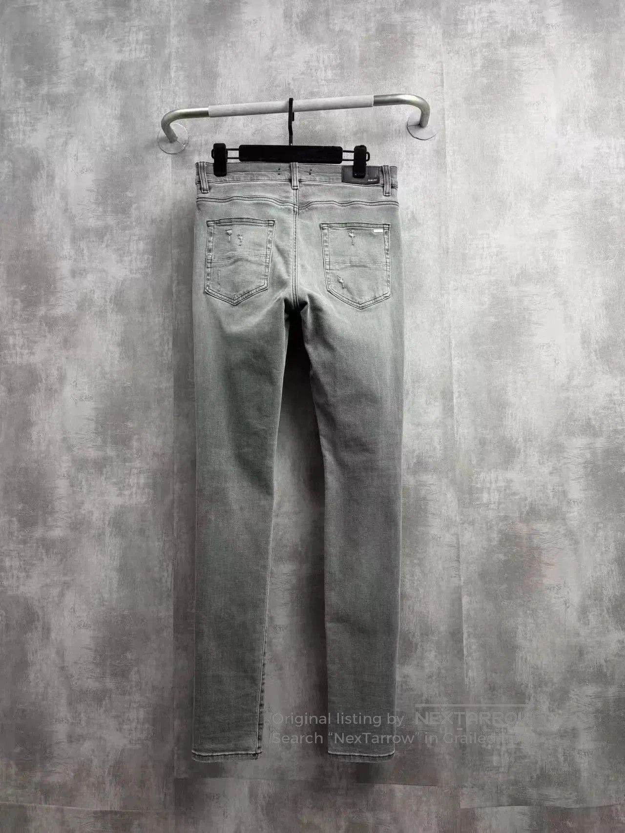 Amiri Amiri Washed Gray Distressed Jeans 32. Size US 32 / EU 48 - 3 Thumbnail