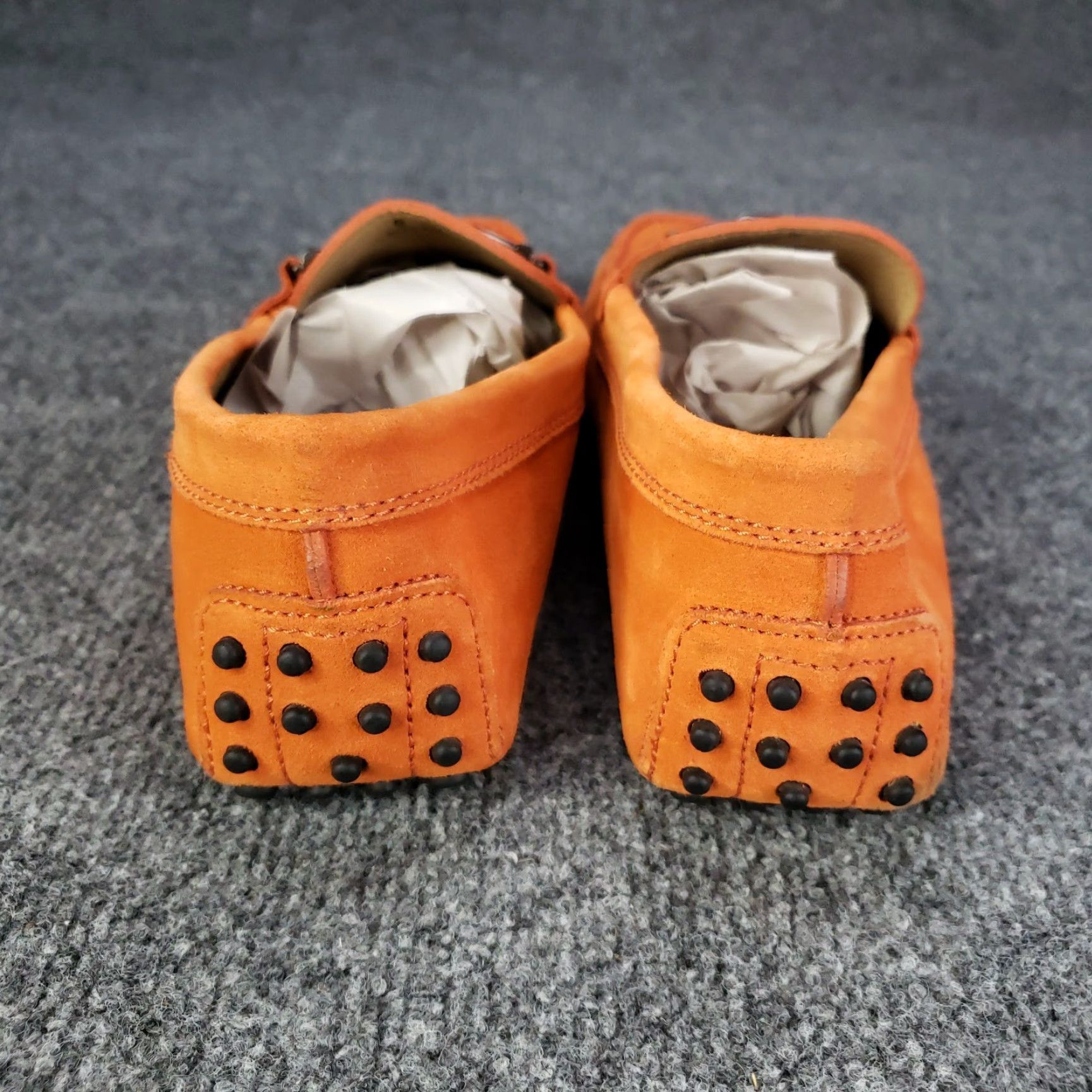 Vintage Tod's Gommino Loafers Mens Size 6 Orange Suede Slip On Casual Size US 6 / EU 39 - 5 Thumbnail