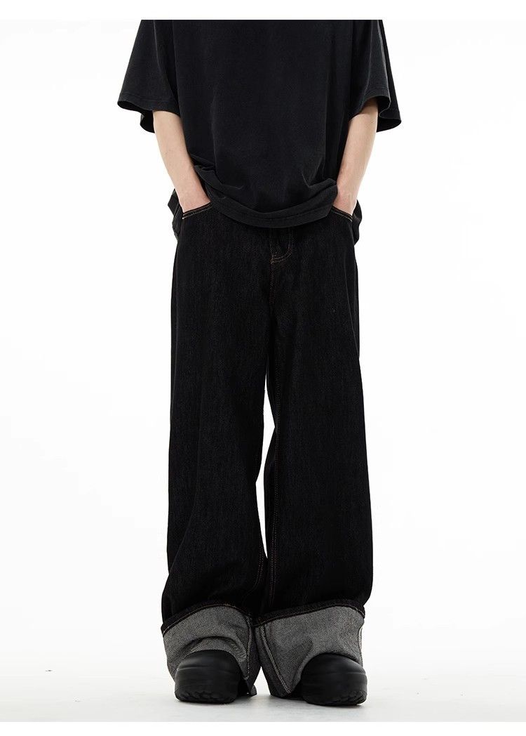 Japanese Brand × Jean Loose fitting straight leg wide leg jeans Size US 30 / EU 46 - 1 Thumbnail