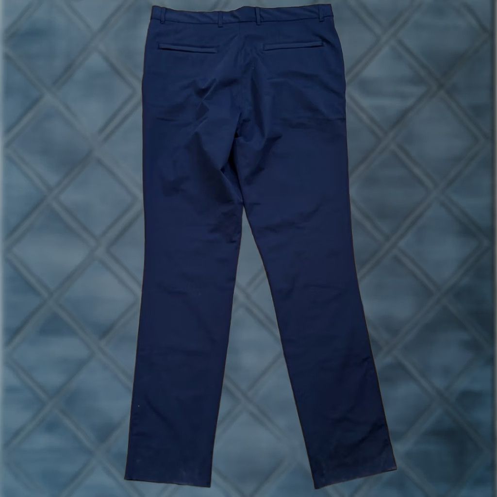 Vintage Twillory Mens Pants Blue Slim Performance Microfiber Dress Pants 36 Unfinished Travel Size US 36 / EU 52 - 1 Thumbnail