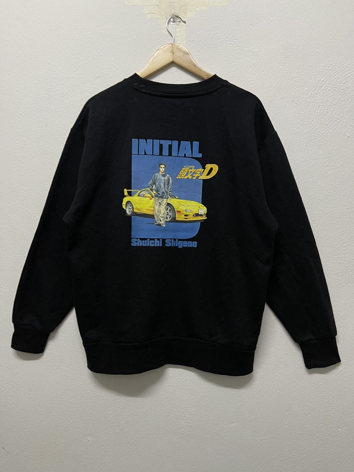 Anime × Japanese Brand × Vintage 2000s INTIAL D SHUICHI SHIGENO CREWNECK RARE Size US L / EU 52-54 / 3 - 1 Thumbnail