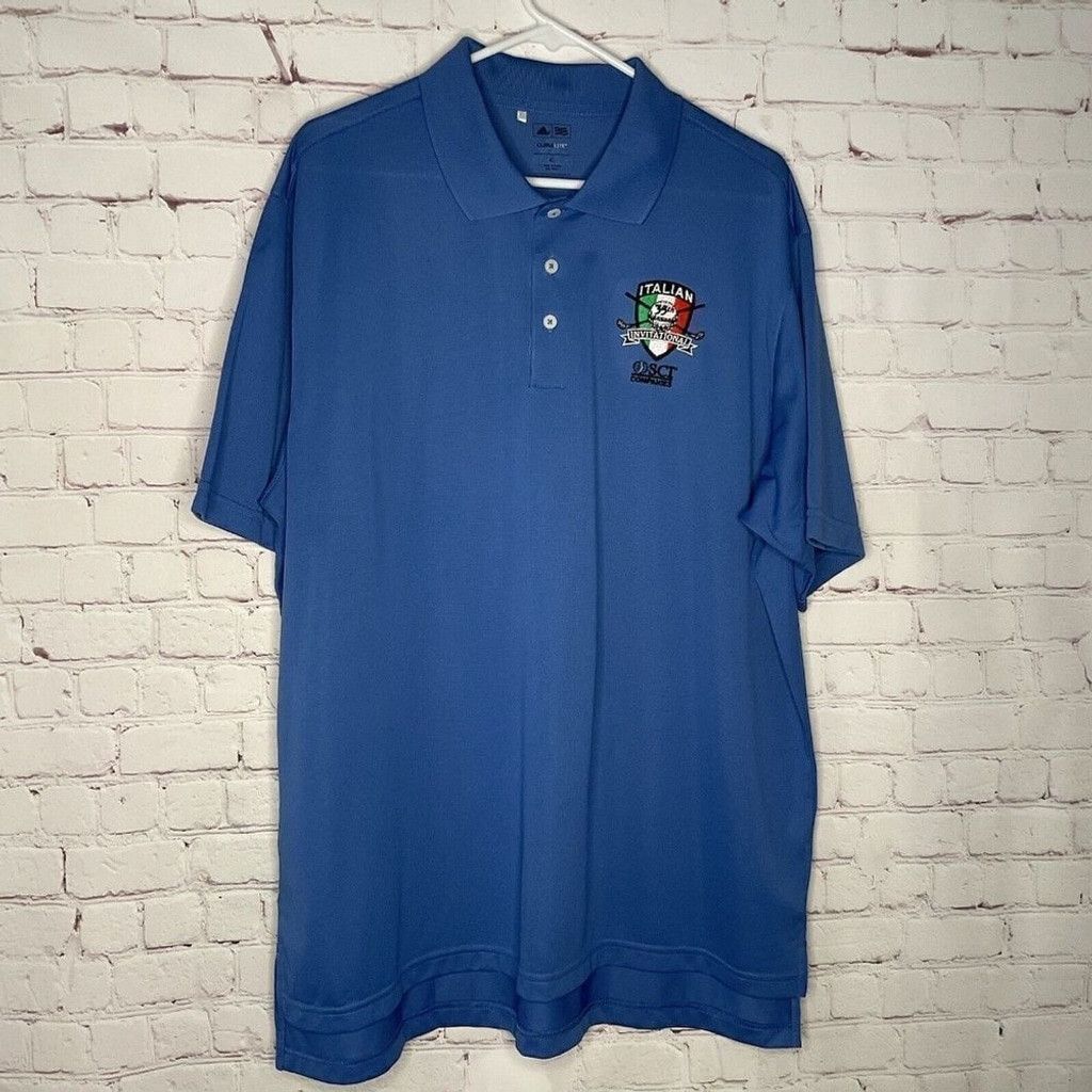 Adidas NWOT Adidas ClimaLite Logo Short Slv. Golf Polo Shirt Men XL Size US XL / EU 56 / 4 - 10 Thumbnail