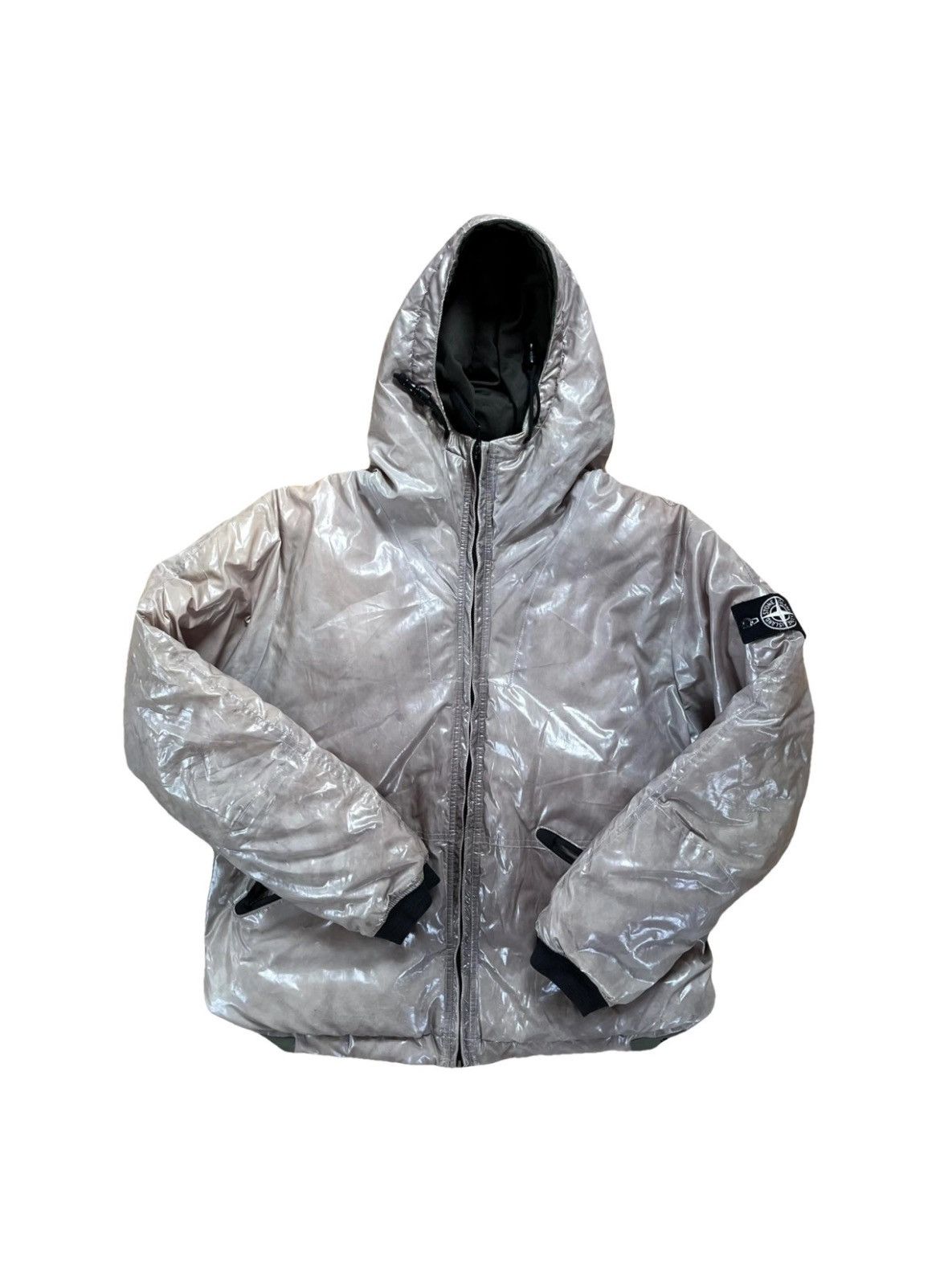 image of Aw09 Stone Island Ice Jacket in Mud, Men's (Size XL)