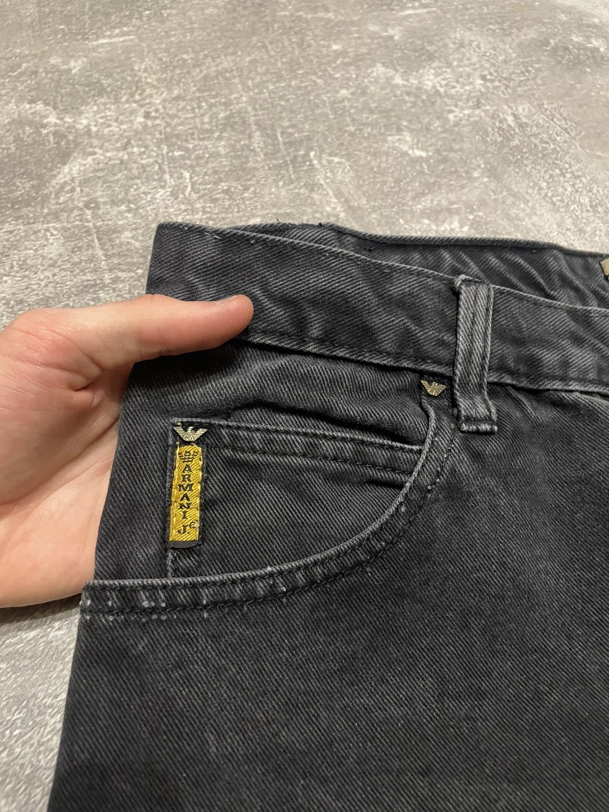 Armani Vintage Armani Jeans Black Regular Fit Denim Size 34 Size US 34 / EU 50 - 6 Thumbnail