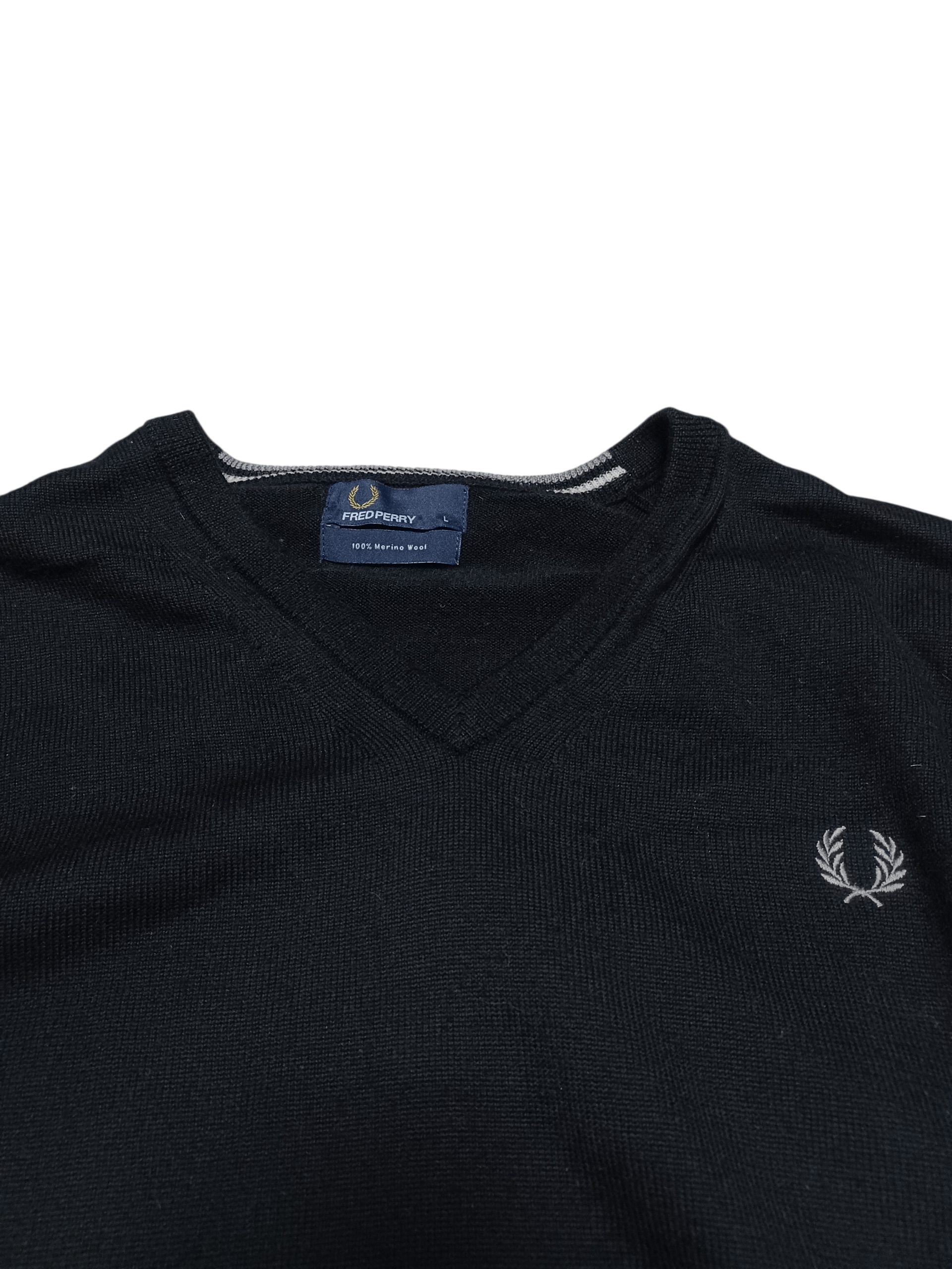 Fred Perry FRED PERRY 100% MERINO WOOL VINTAGE LUXURY SWEATER Size US L / EU 52-54 / 3 - 2 Thumbnail