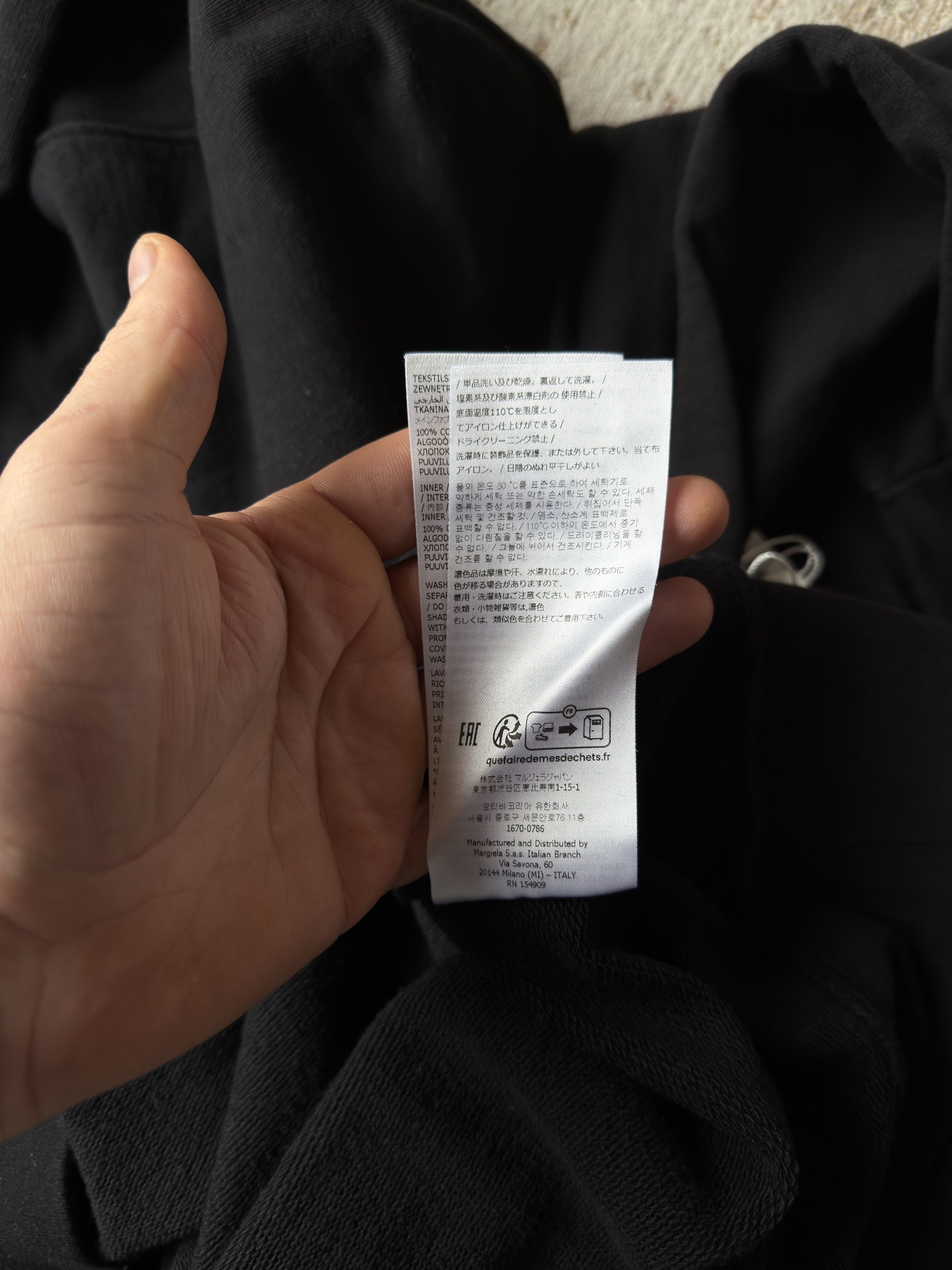 Maison Margiela Margiela Numbers Oversize hoodie Size US L / EU 52-54 / 3 - 10 Thumbnail