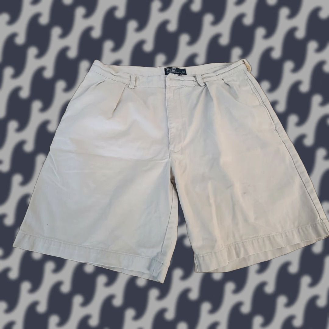 Polo Ralph Lauren **Ralph Lauren Men's Classic Fit Khaki Distressed Shorts** User: **Classic Fit Ralph Lauren Men's Khaki Distressed Shorts** Size US M / EU 48-50 / 2 - 1 Thumbnail