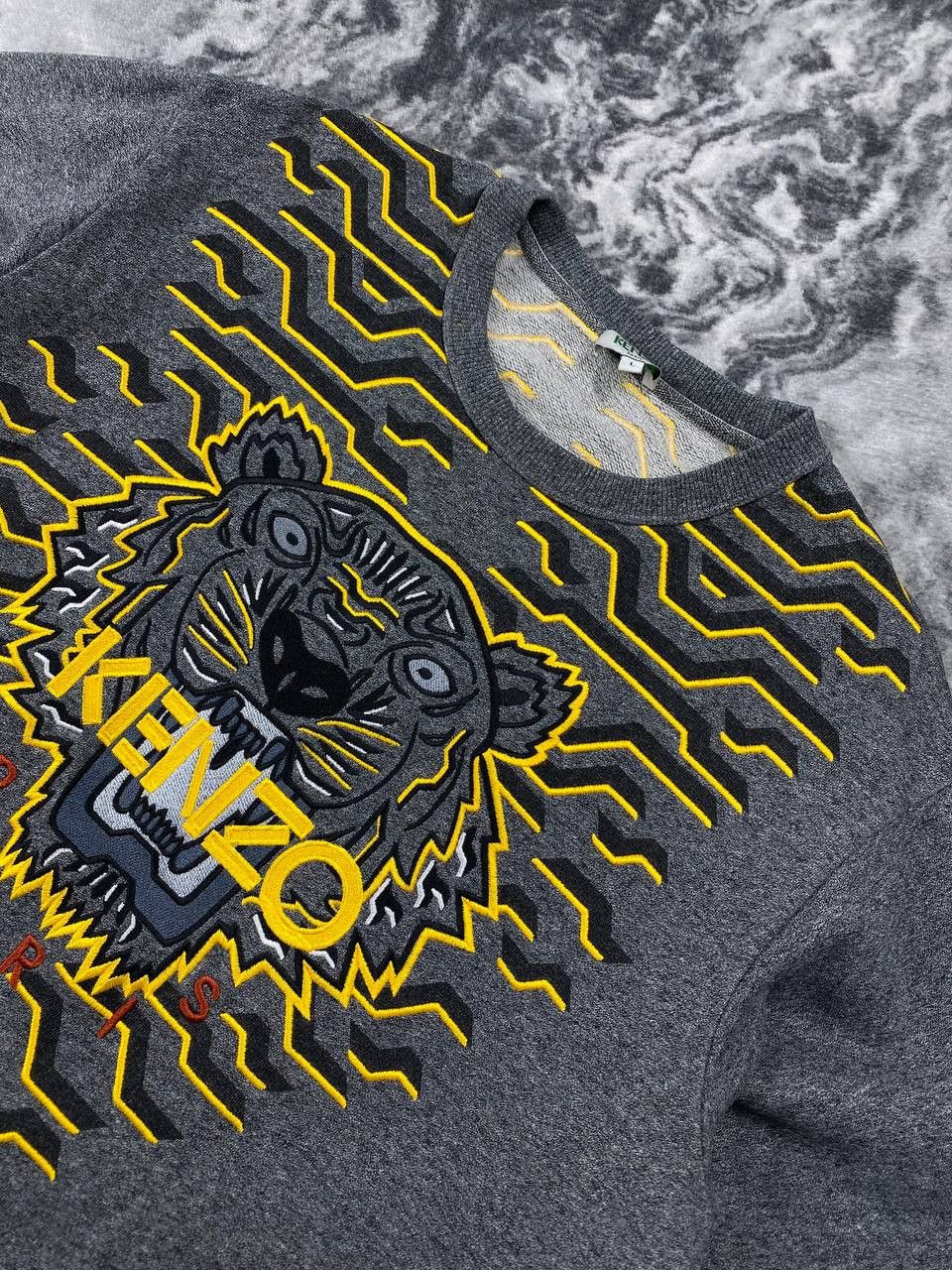 Kenzo Kenzo Paris Classic Tiger Embroidered Sweatshirt Men Size L Size US L / EU 52-54 / 3 - 6 Thumbnail