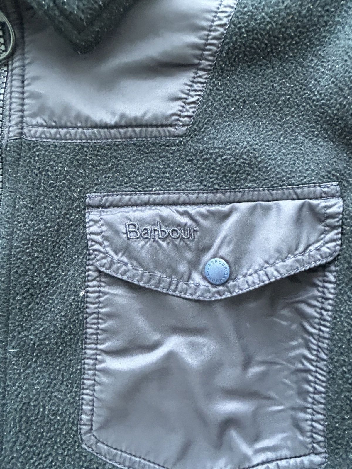 Barbour Vintage Y2K Barbour Half Zip Fleece Jacket Size US M / EU 48-50 / 2 - 2 Thumbnail
