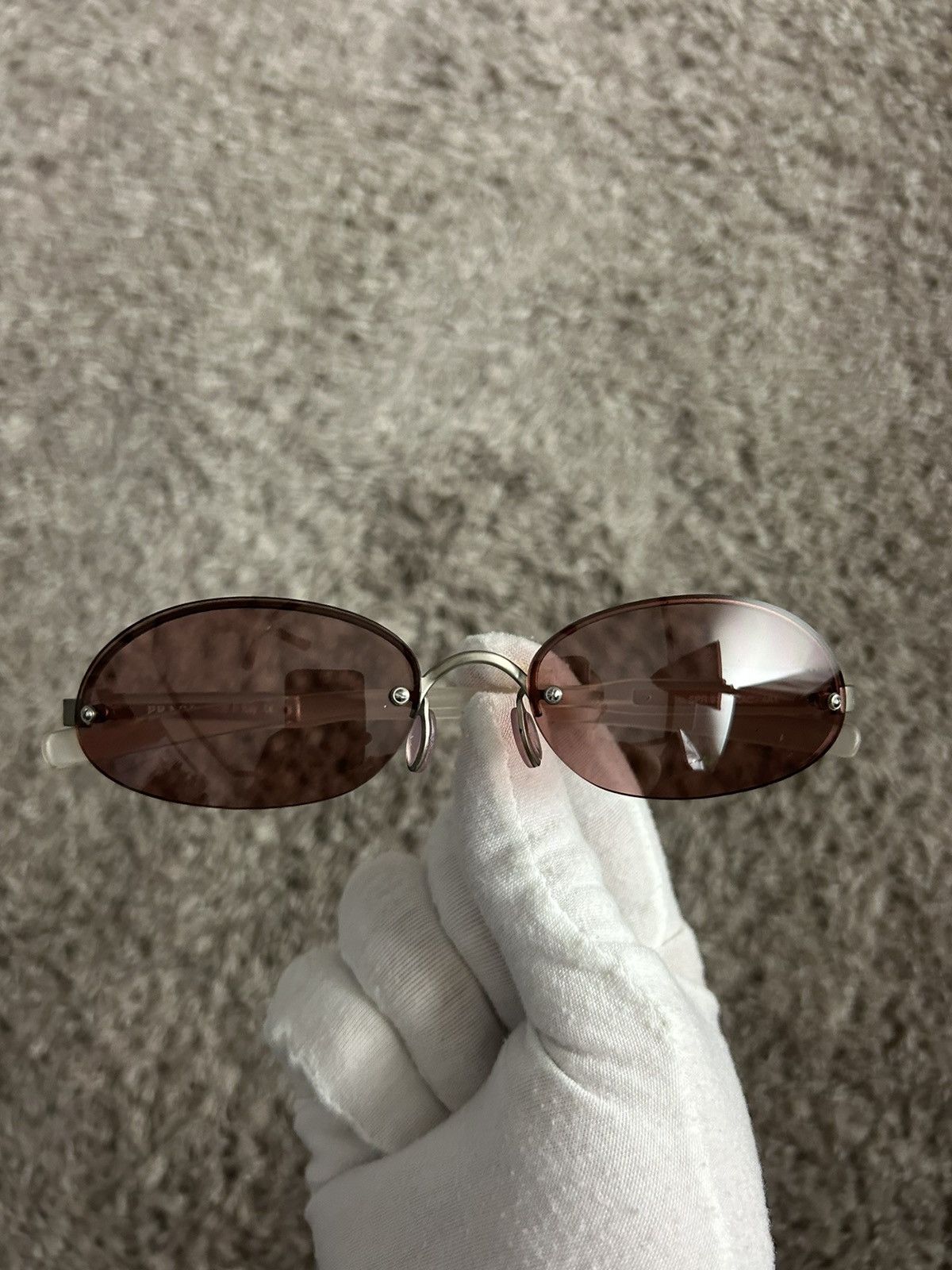 Prada Prada SPR91 A Logo Sunglasses Size ONE SIZE - 5 Thumbnail