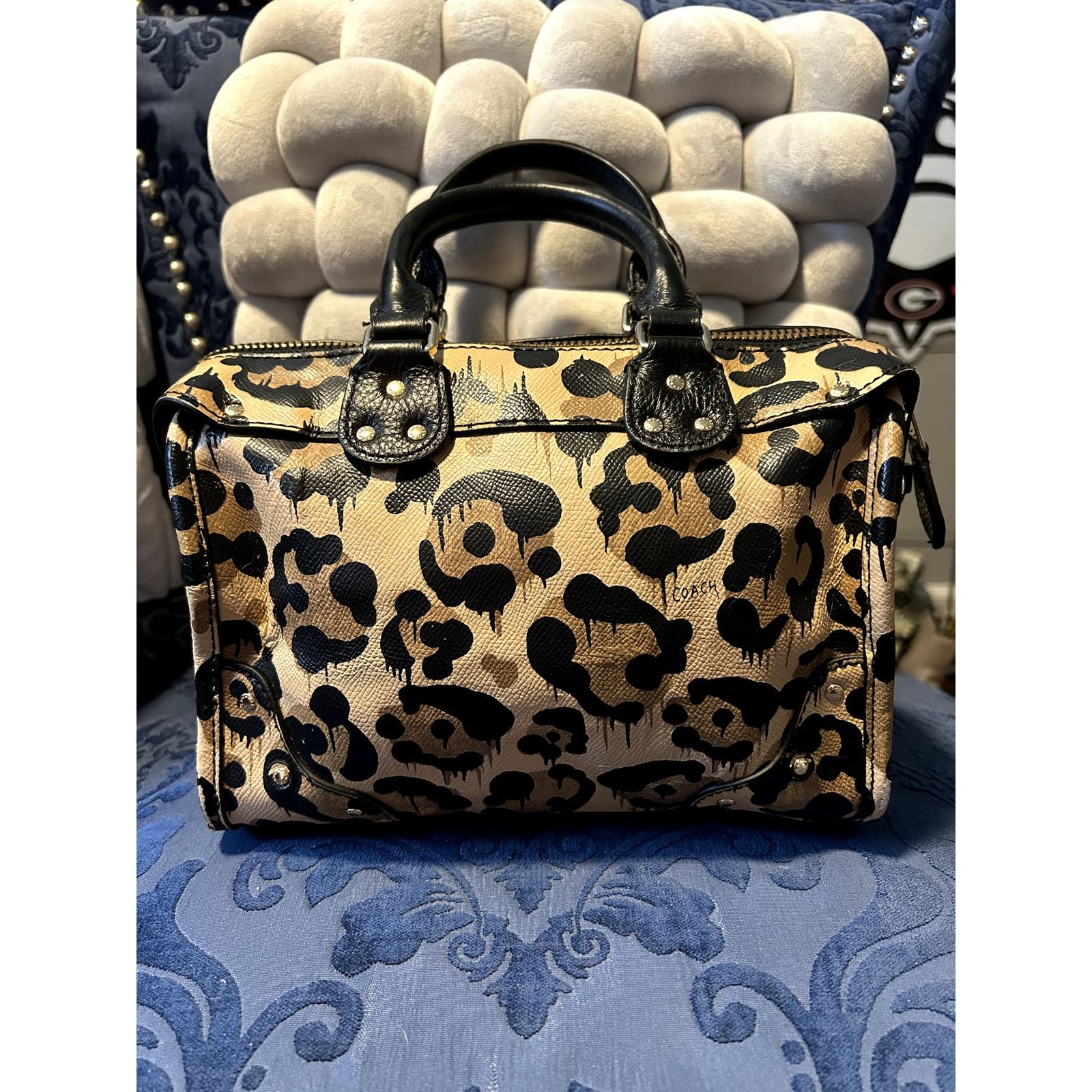 Coach Coach Leopard Print Bowling Bag Size ONE SIZE - 5 Thumbnail