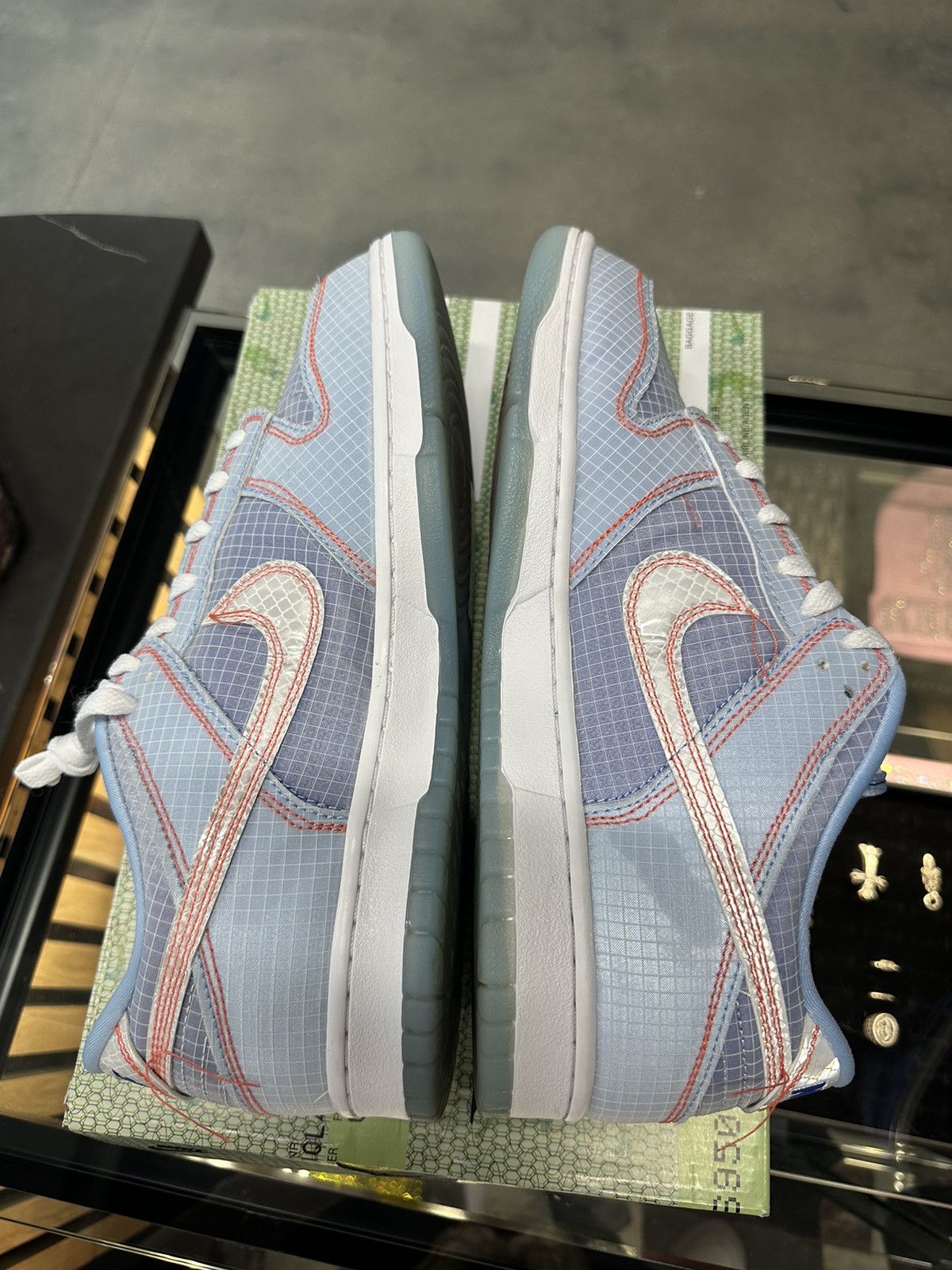 Nike × Union LA Nike Dunk Low Union Passport Pack Argon Size US 10.5 / EU 43-44 - 2 Thumbnail