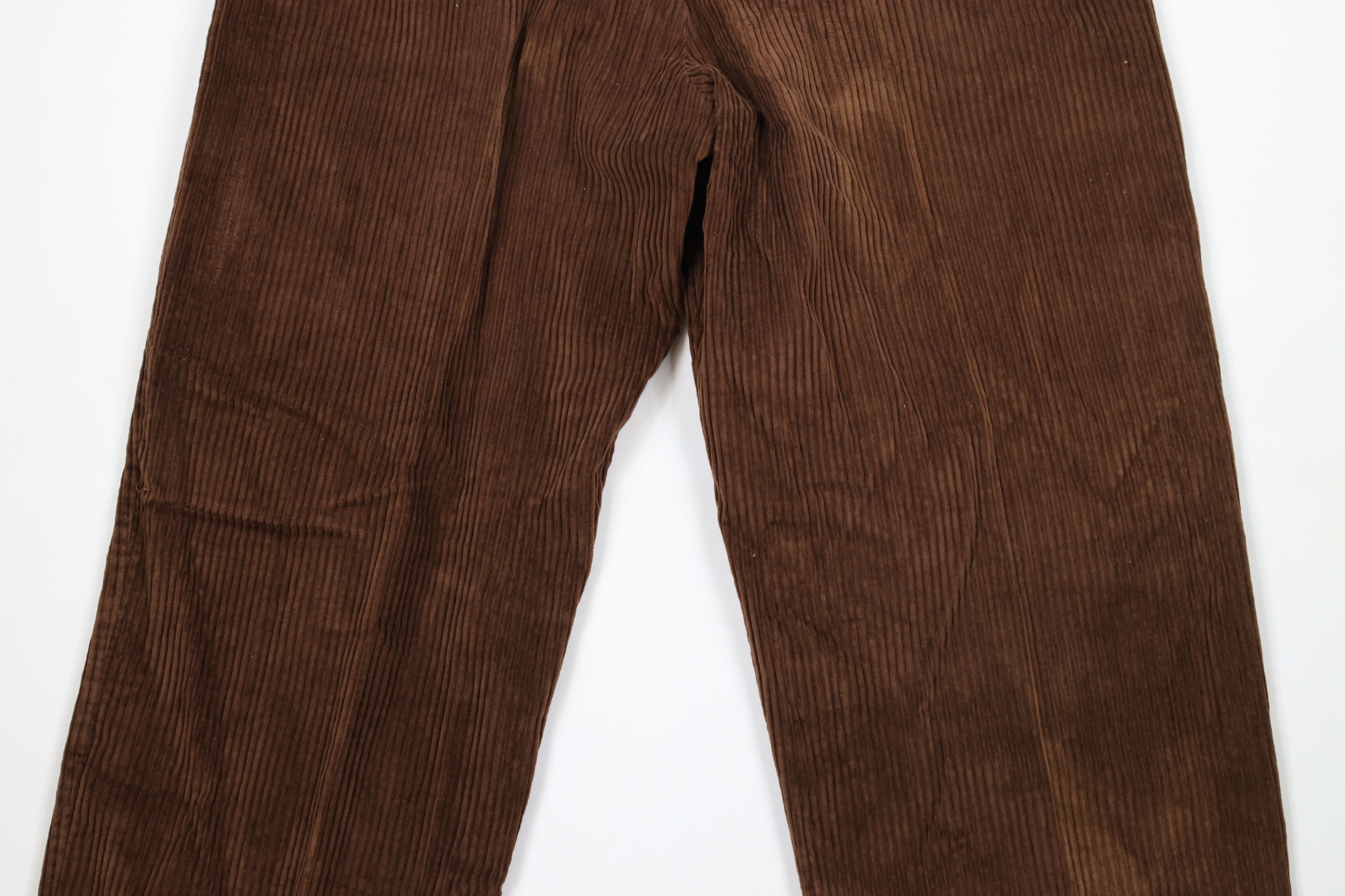 Vintage Vintage 90s Streetwear Baggy Wide Leg Corduroy Pants Brown Size US 36 / EU 52 - 10 Thumbnail