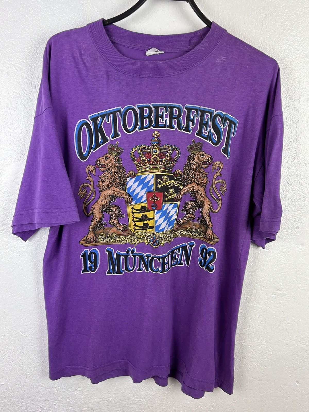 Vintage 90s Vintage Oktoberfest Munchen 1992 Beer Festival T-Shirt Size US M / EU 48-50 / 2 - 1 Thumbnail