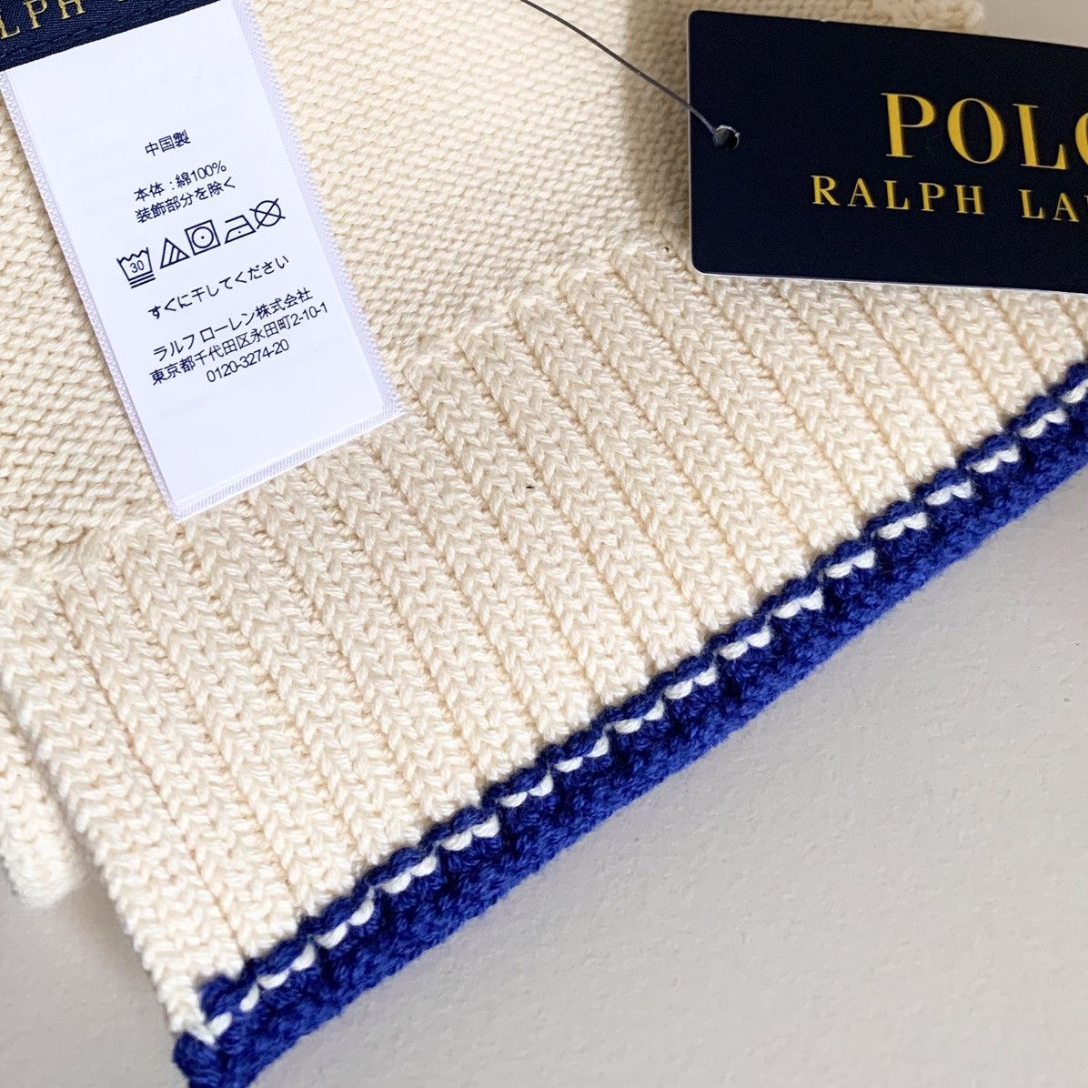 Polo Ralph Lauren Ralph Lauren polo bear embroidered scarf 100% cotton Size ONE SIZE - 11 Thumbnail