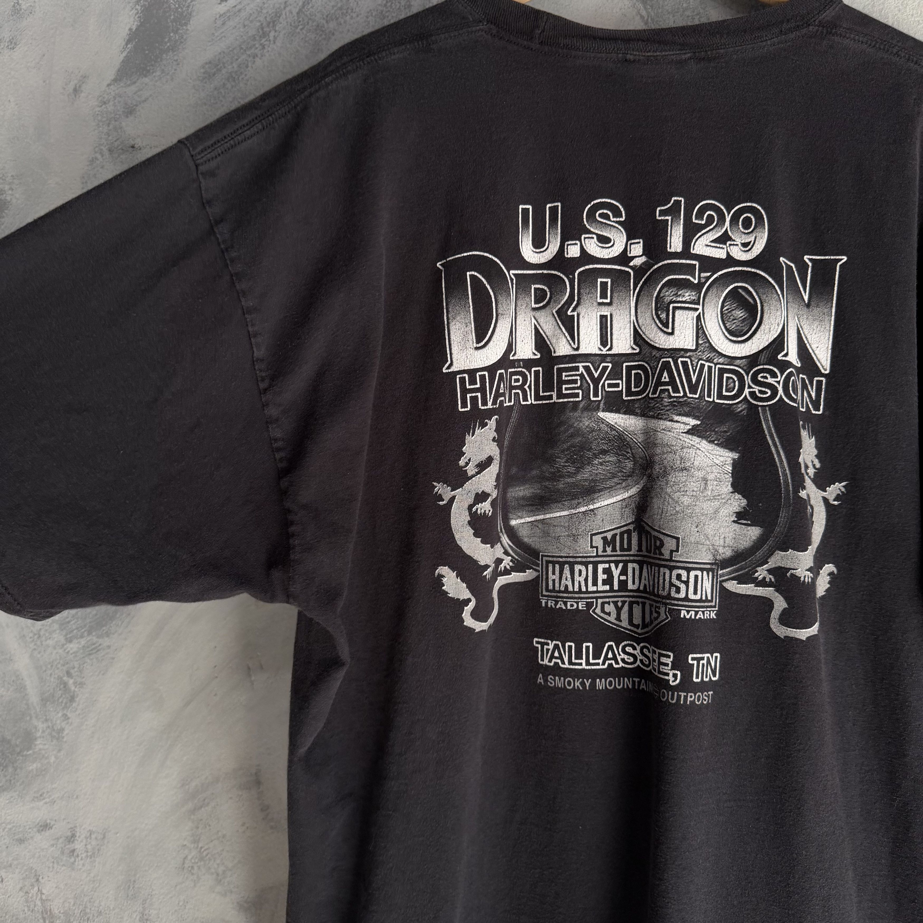 Harley Davidson Vtg Harley Davidson T Shirt Mens 2XL US 129 Dragon Bike Size US XXL / EU 58 / 5 - 5 Thumbnail