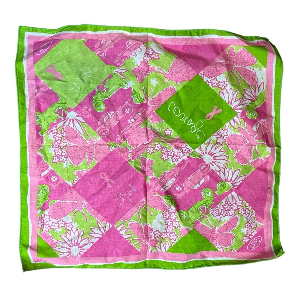 Lilly Pulitzer Lilly Pulitzer Ford Breast Cancer Awareness Scarf Size ONE SIZE - 2 Thumbnail