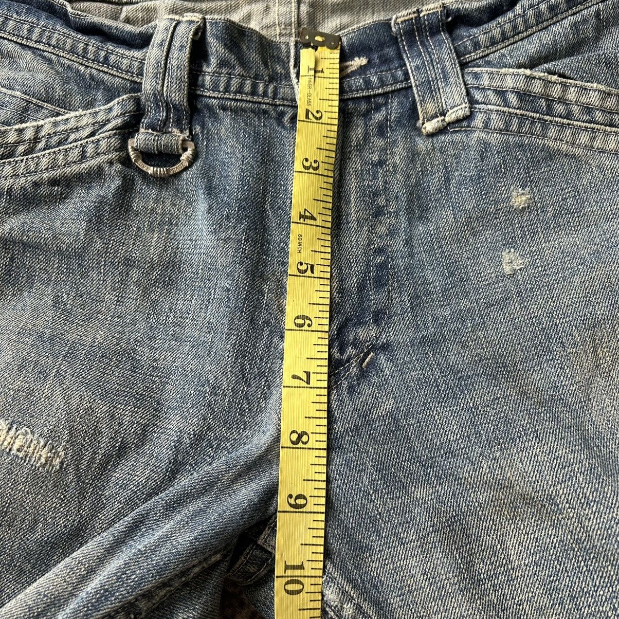 If Six Was Nine Roar Double Guns Distressed Jeans Size US 31 - 22 Thumbnail