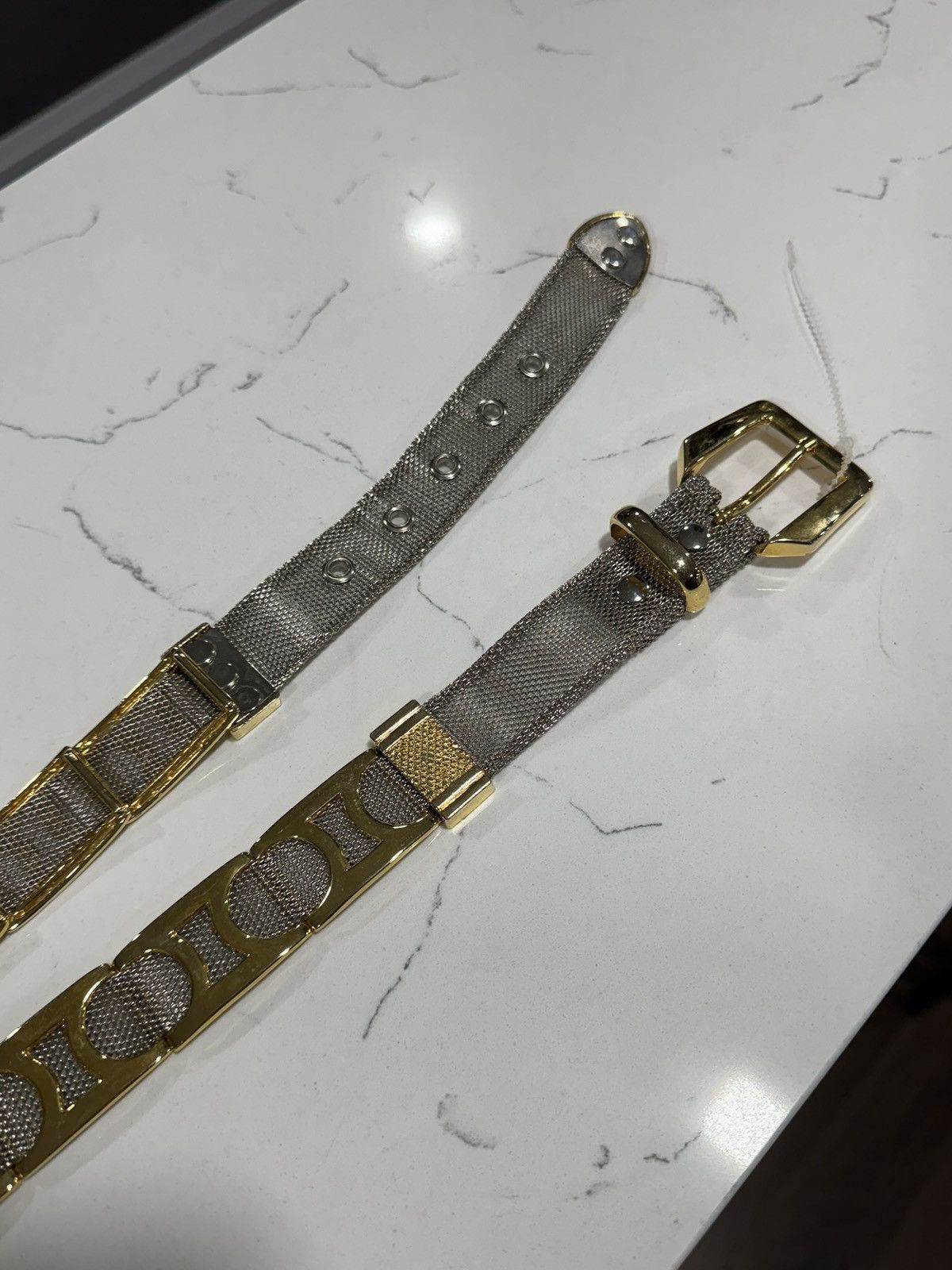 Vintage Vintage Gold/Silver Mesh Statement Belt Size ONE SIZE - 8 Thumbnail