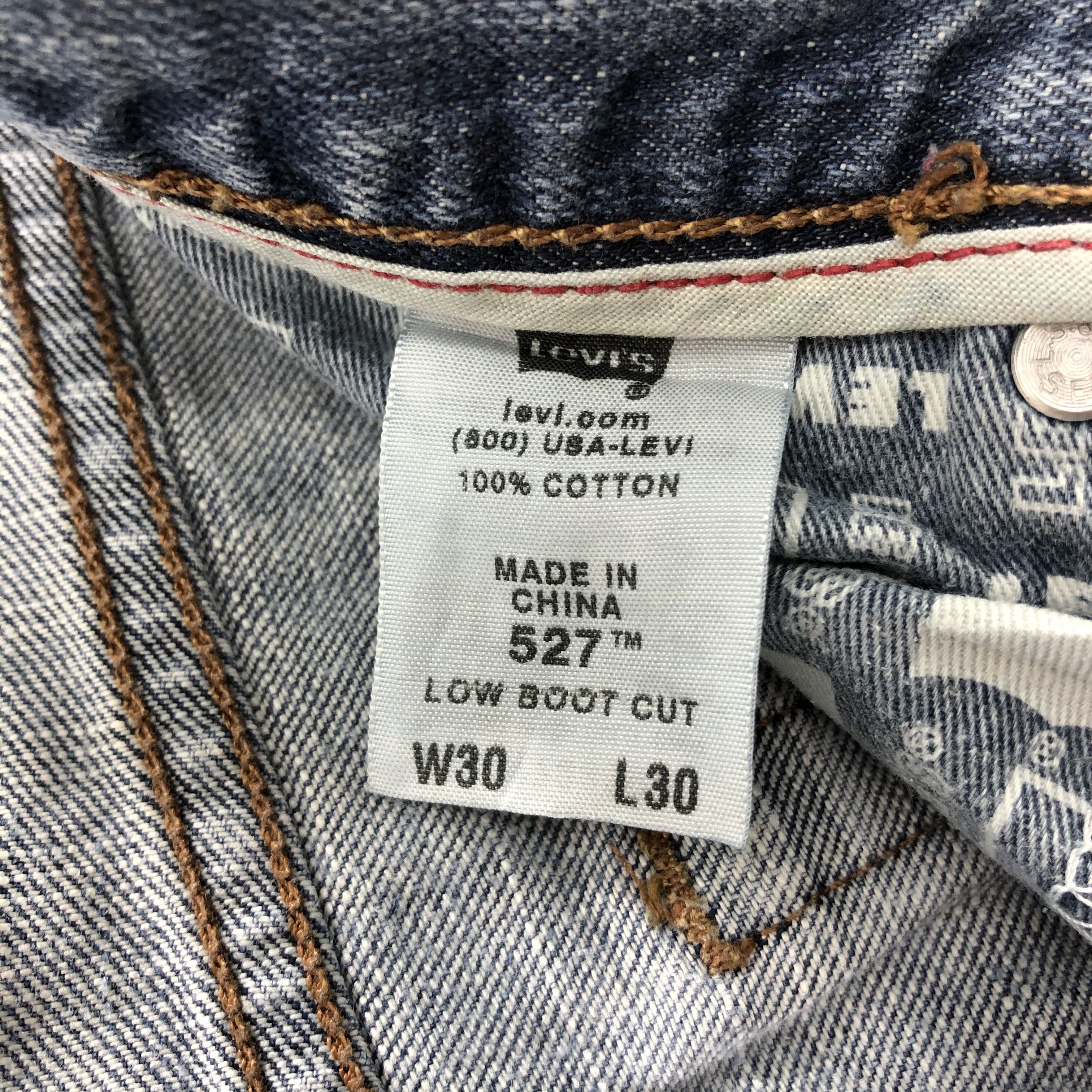 Levi's Vintage Levis 527 Low Boot Cut Jeans- J1330 Size US 32 / EU 48 - 10 Thumbnail