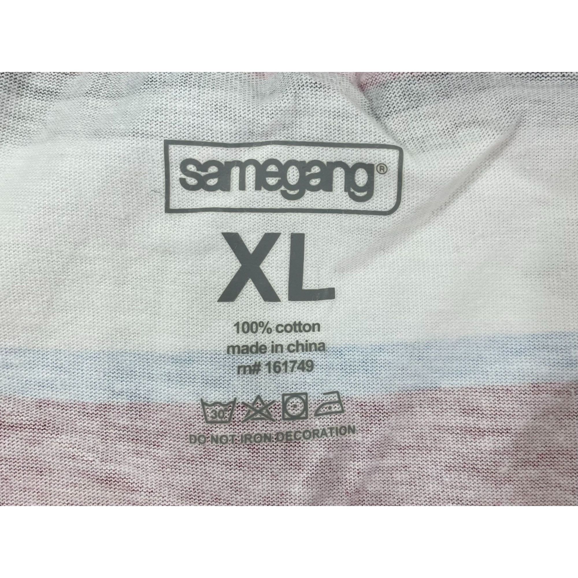 Other Samegang - Men's Striped Short Sleeves T-Shirt - Graphic Tee Size US XL / EU 56 / 4 - 9 Thumbnail