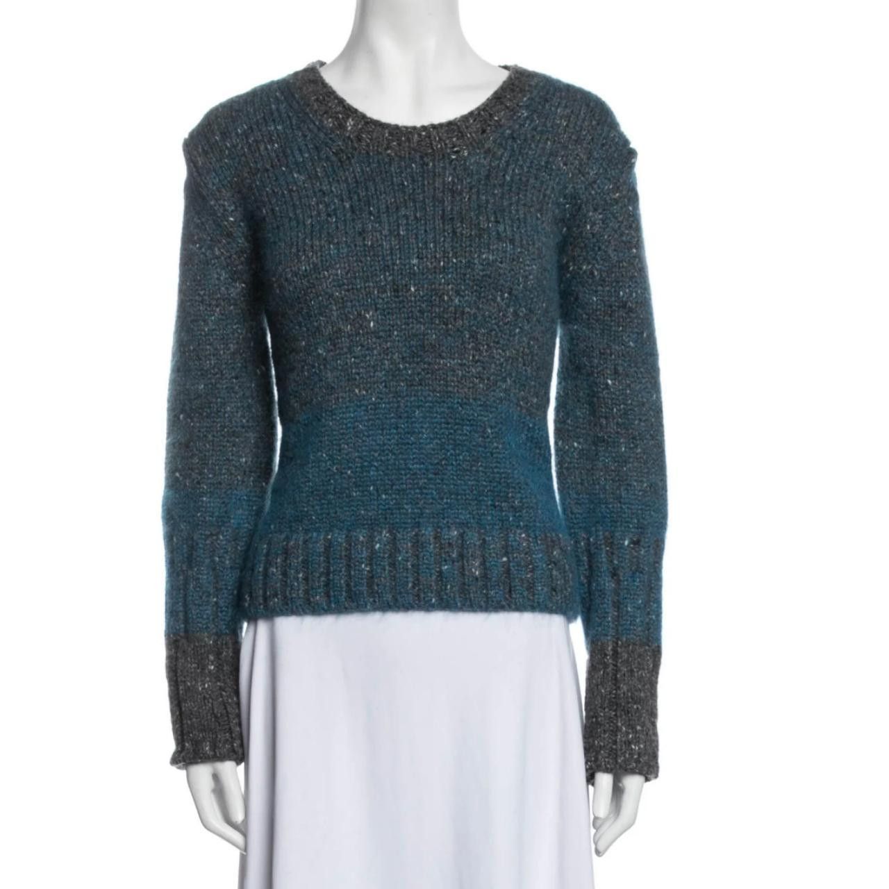 Jil Sander Jil Sander Wool Gradient Brushed Sweater Size M / US 6-8 / IT 42-44 - 4 Thumbnail
