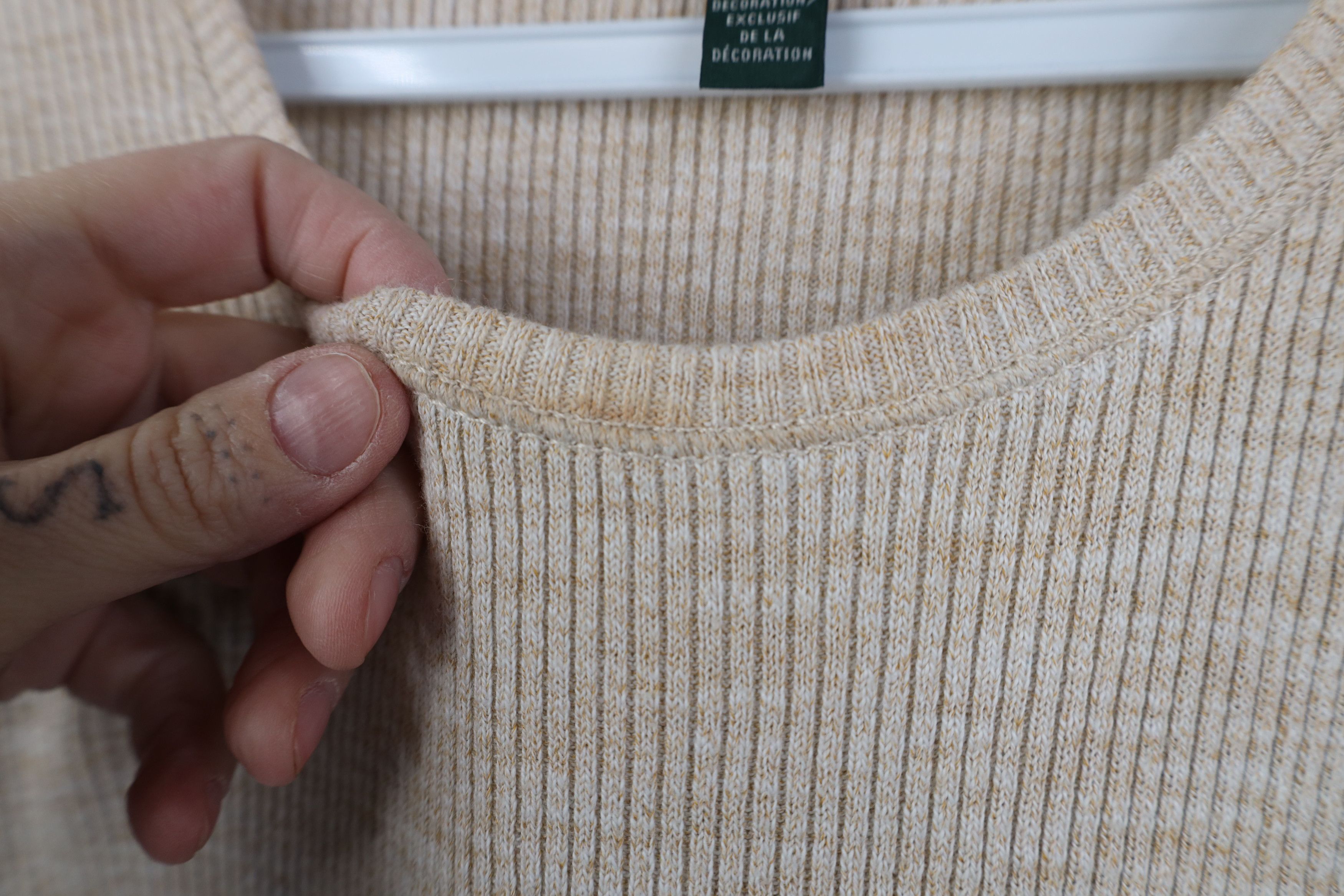 Ralph Lauren Vintage 90s Ralph Lauren Ribbed Knit Long Sleeve T-Shirt Size L / US 10 / IT 46 - 6 Thumbnail