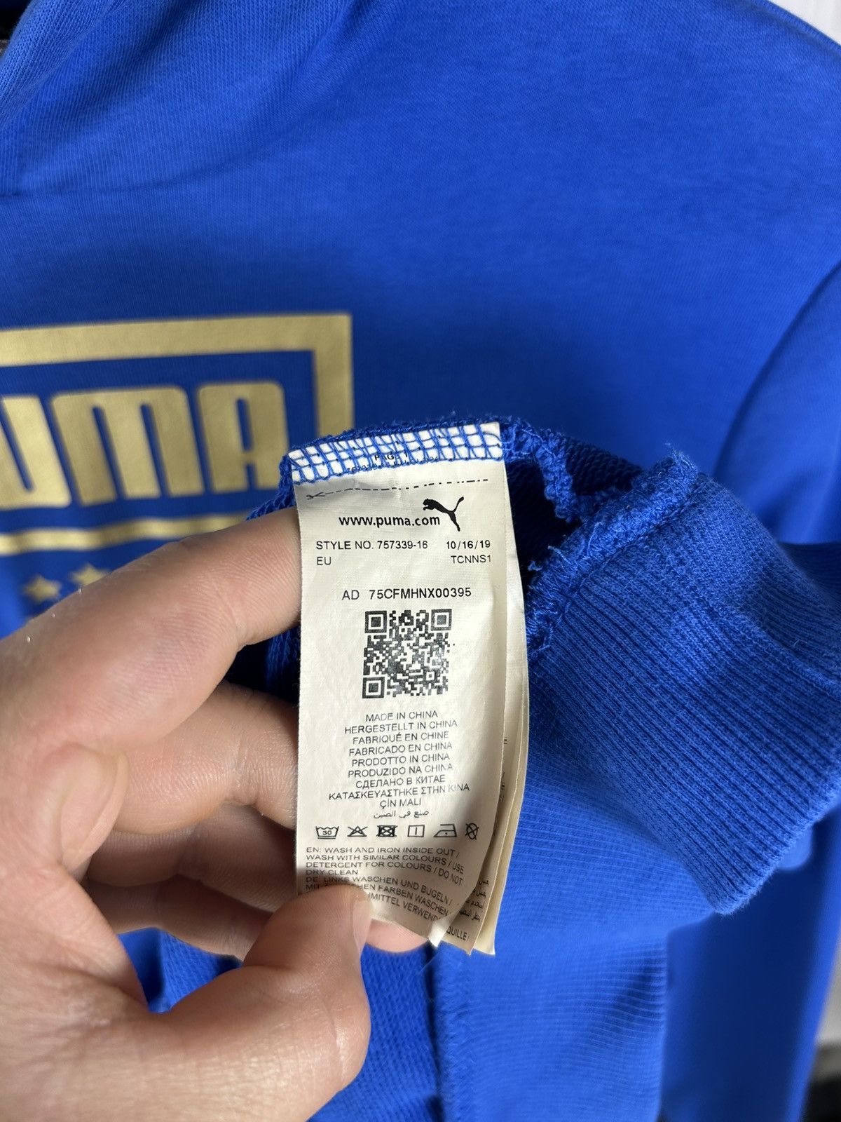 Puma Puma Italia National Team Hoodie Size Y XXL 15-16Y Size US S / EU 44-46 / 1 - 10 Thumbnail