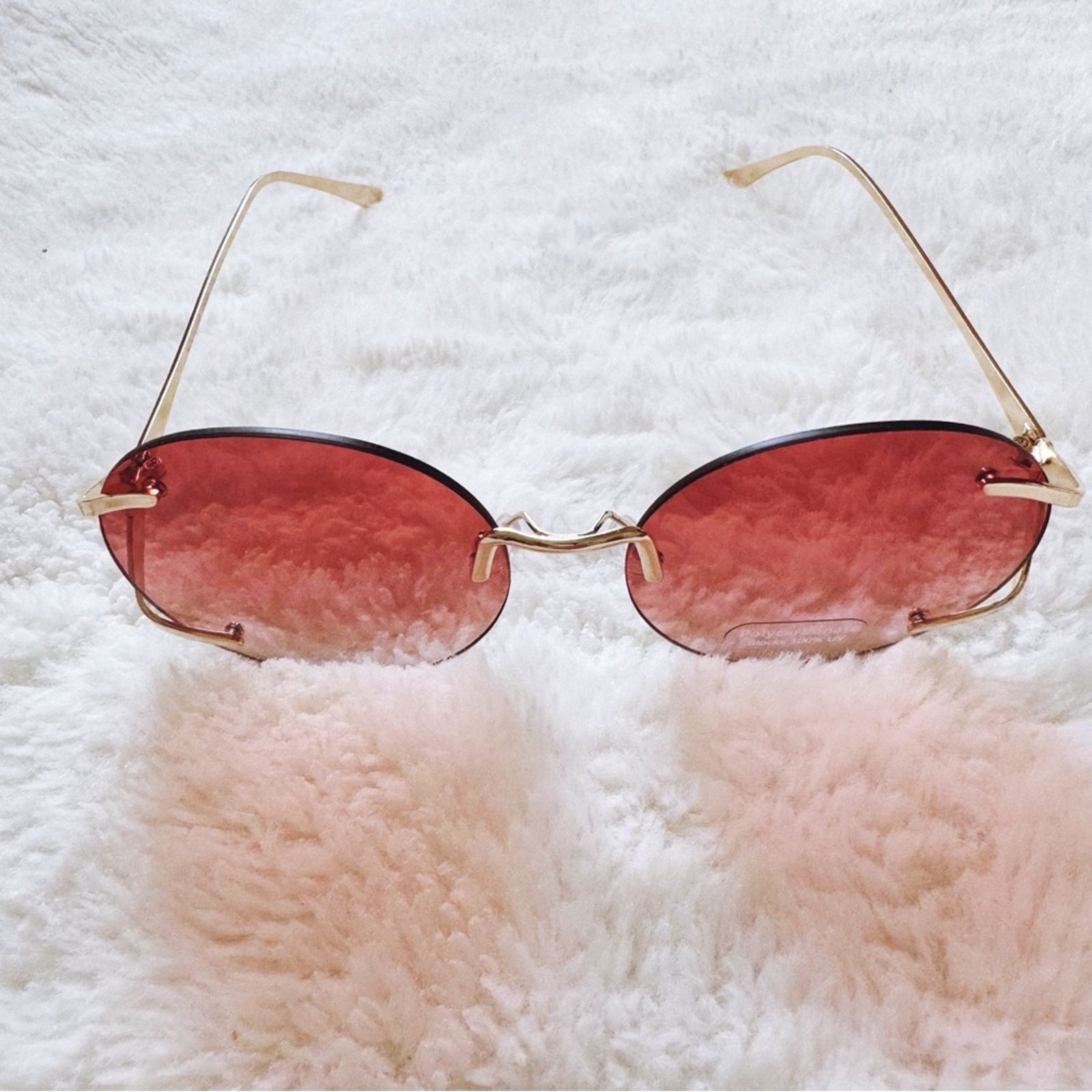 Other Ruth Clear Orange Round Metal Sunglasses Size ONE SIZE - 5 Thumbnail