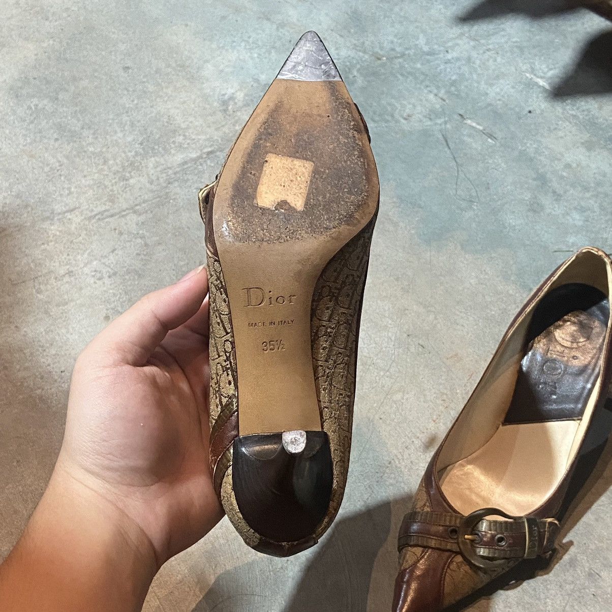 Dior Dior by John Galliano Monogram Heels Size US 5.5 / IT 35.5 - 4 Thumbnail