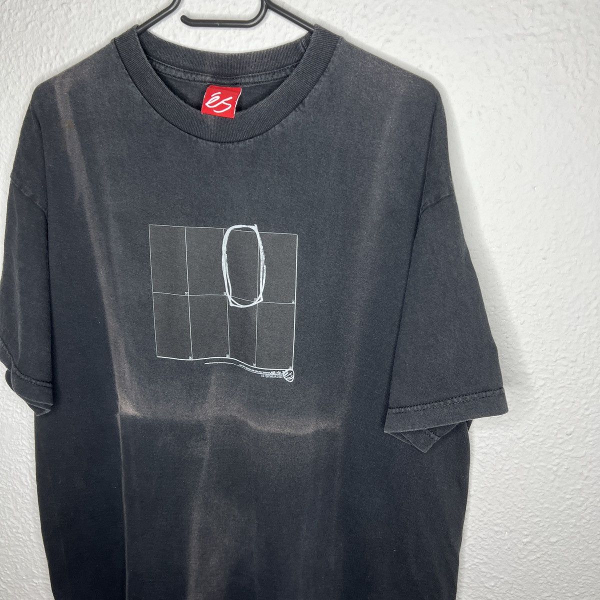 Vintage × eS Es Sunfaded Clark Distressed Tee Tshirt 2003 Retro Drill Y2K Size US L / EU 52-54 / 3 - 3 Thumbnail