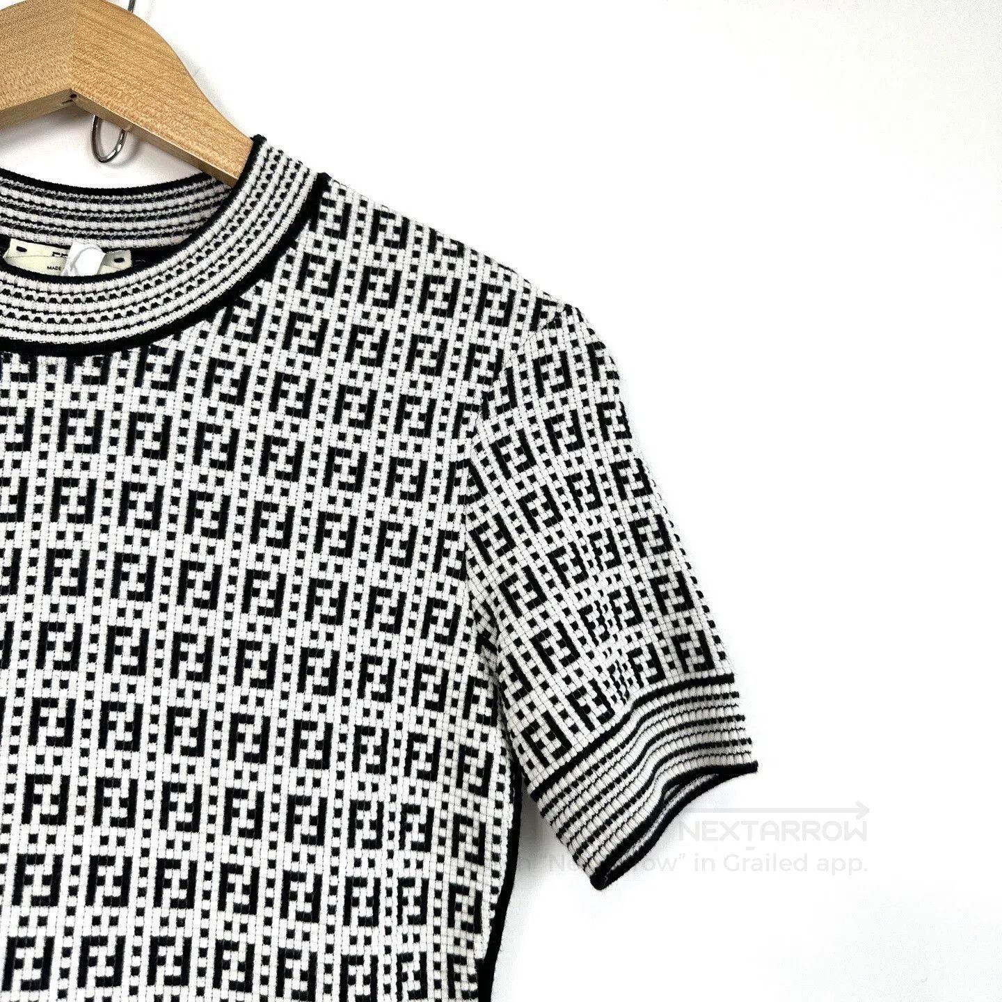 Fendi Fendi Double F Logo Knit Short-Sleeve. Size S / US 4 / IT 40 - 5 Thumbnail