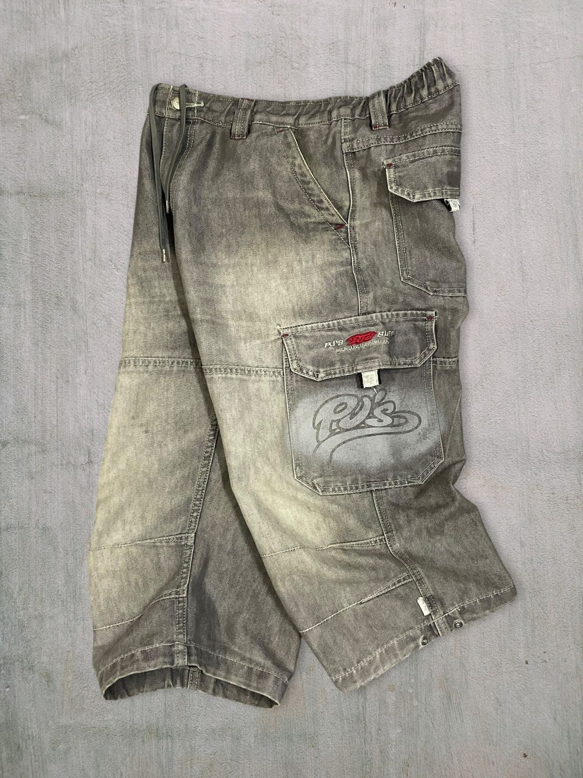 JNCO Vintage Y2K PJ’s Surf Carpenter Cargo Denim Baggy Jorts Size US 32 / EU 48 - 1 Thumbnail