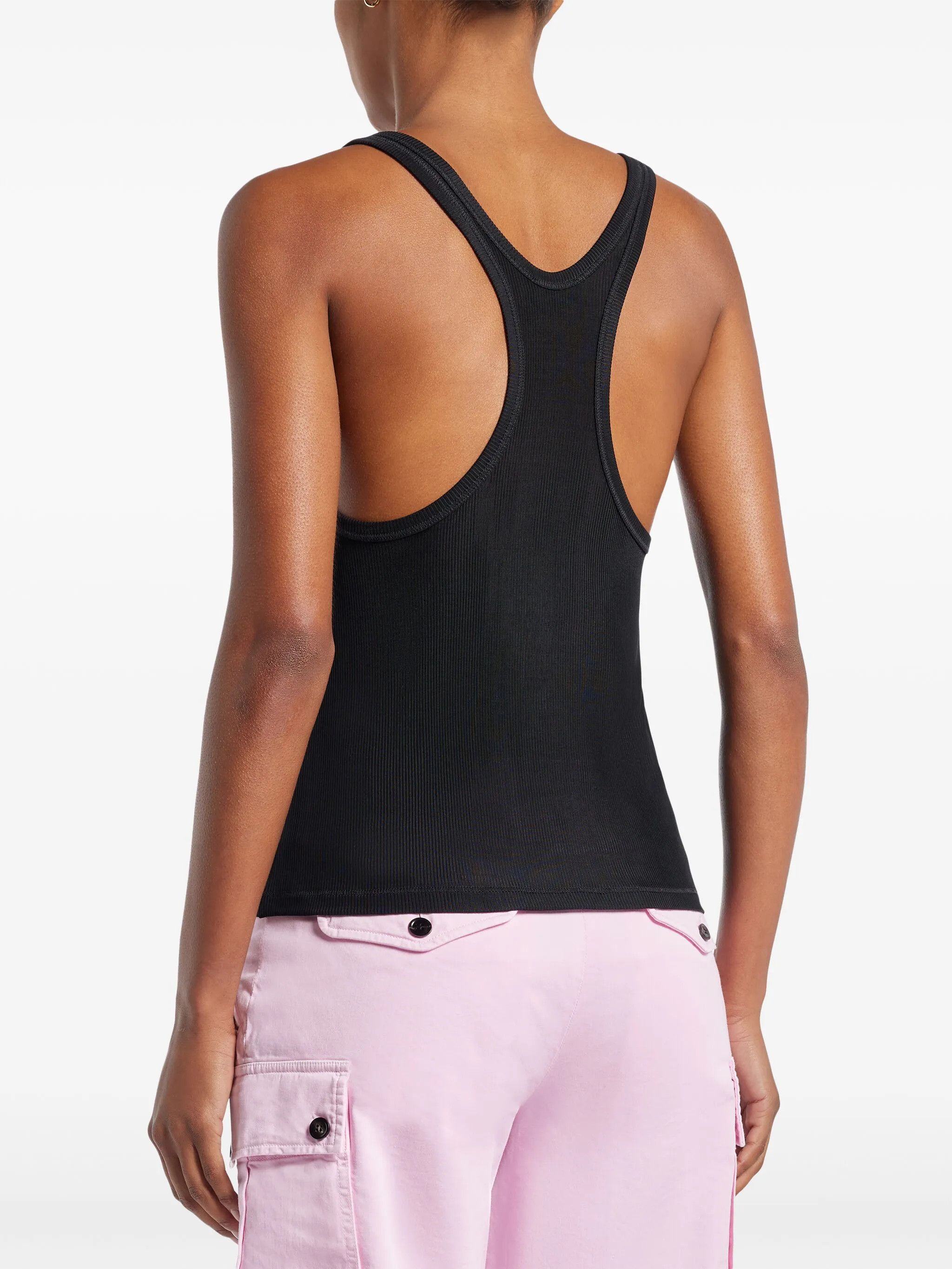 Tom Ford o1w1db10525 TSJ572 Ribbed Jersey Tank Top in Black Size XS / US 0-2 / IT 36-38 - 4 Thumbnail
